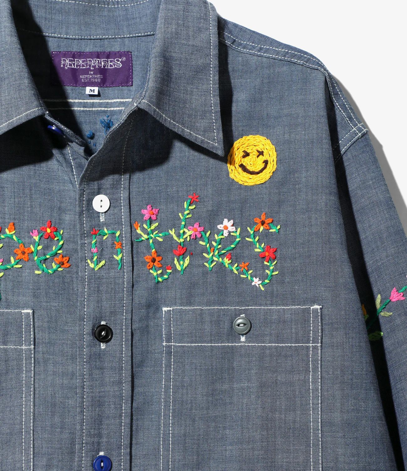 Needles NEPENTHES X OTAKARA NYC - Work Shirt - Chambray NEEDLES Size US M / EU 48-50 / 2 - 1 Thumbnail