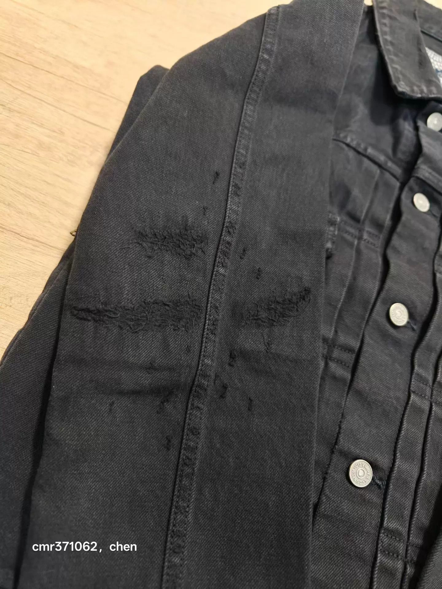 Visvim VISVIM ICT 101 JKT CMYK BLK DMGD-1006 Black Denim Size US M / EU 48-50 / 2 - 3 Thumbnail