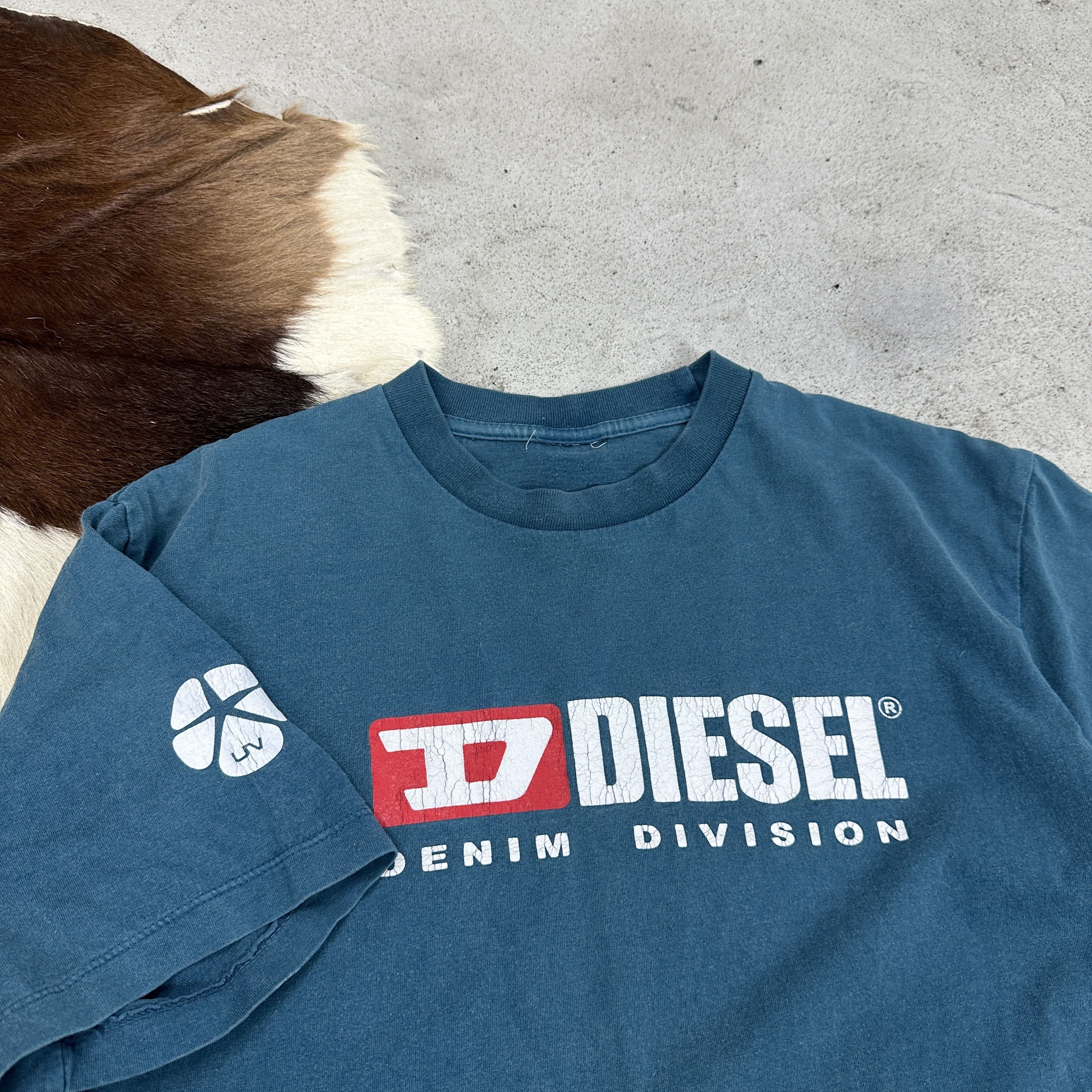 Diesel × Vintage Vintage Casual Streetwear Logo Print Diesel T-shirt 00s Size US M / EU 48-50 / 2 - 3 Thumbnail