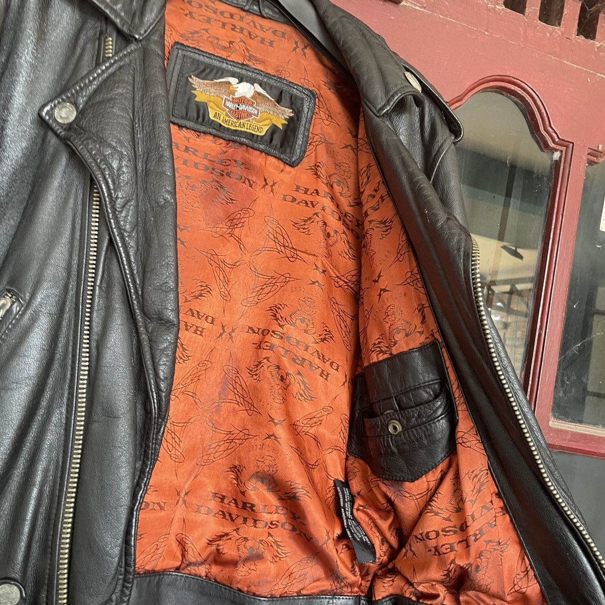Harley Davidson Harley Davidson 00s - Classic Leather Biker Jacket Size US M / EU 48-50 / 2 - 16 Thumbnail