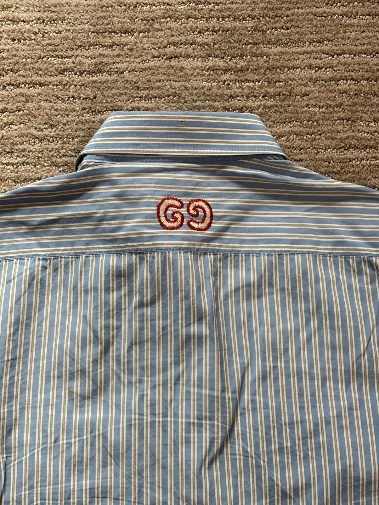 Gucci Gucci gg striped shirt Size US M / EU 48-50 / 2 - 6 Thumbnail