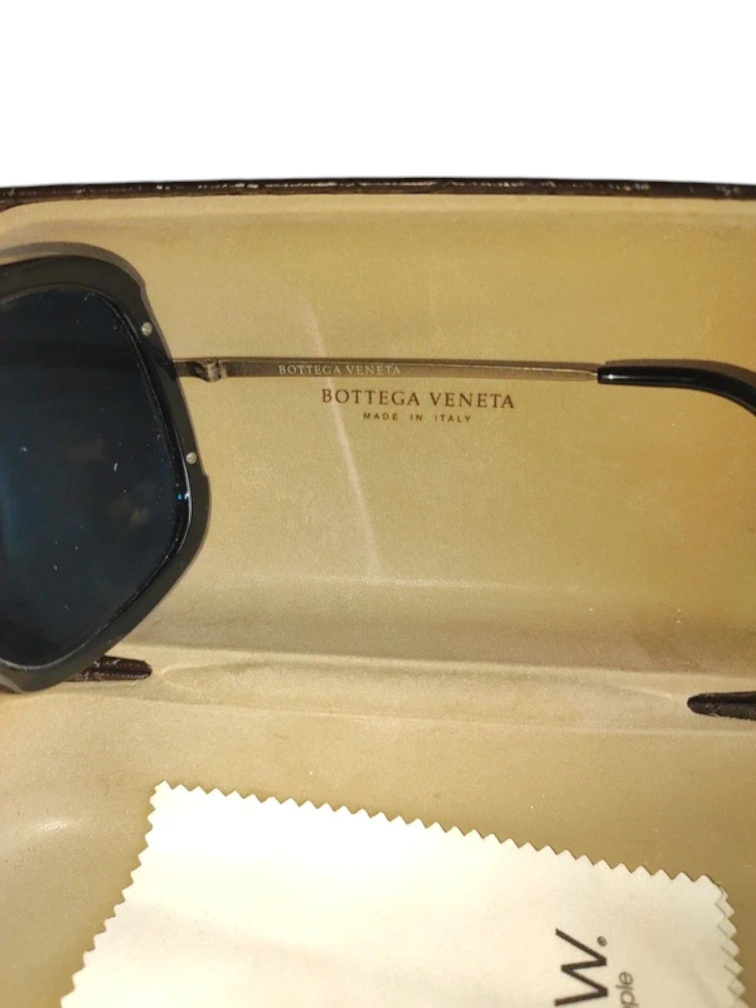 Bottega Veneta Bottega Veneta Square Acetate and Metal Sunglasses Size ONE SIZE - 6 Thumbnail