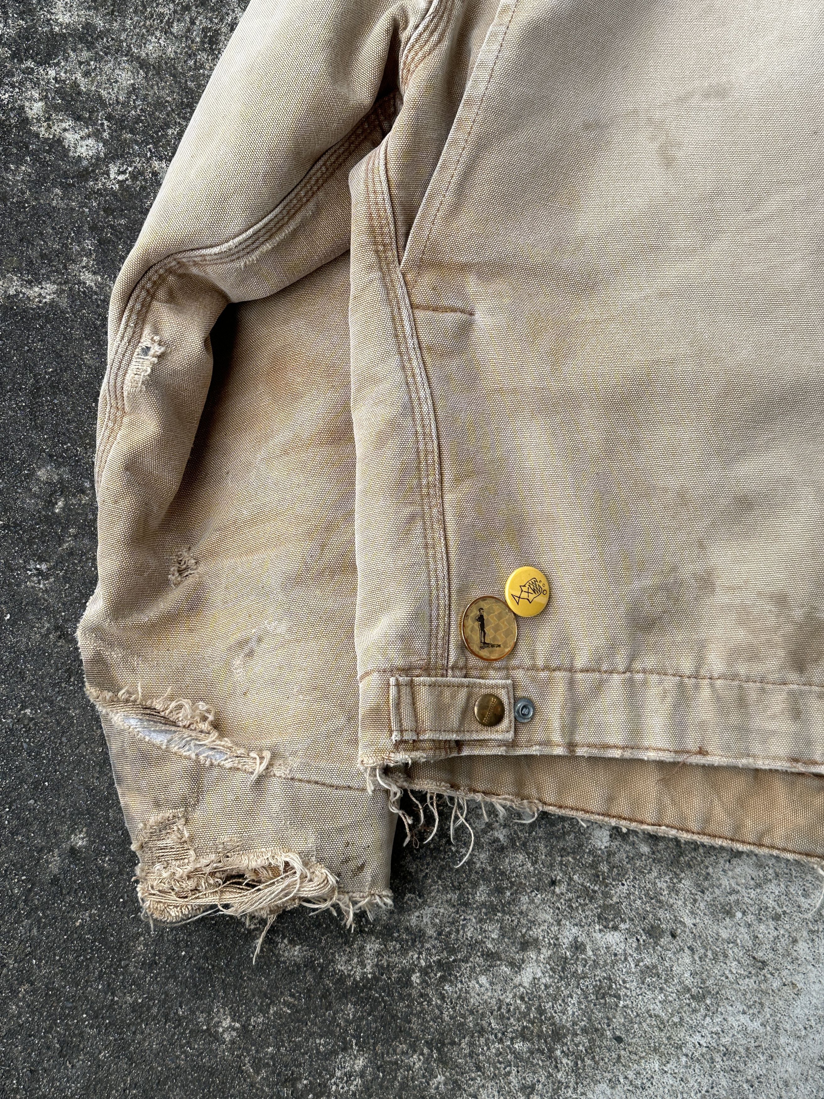 Carhartt Trashed Detroit Faded Dirty Work Jkt Blanket lined Size US L / EU 52-54 / 3 - 8 Thumbnail