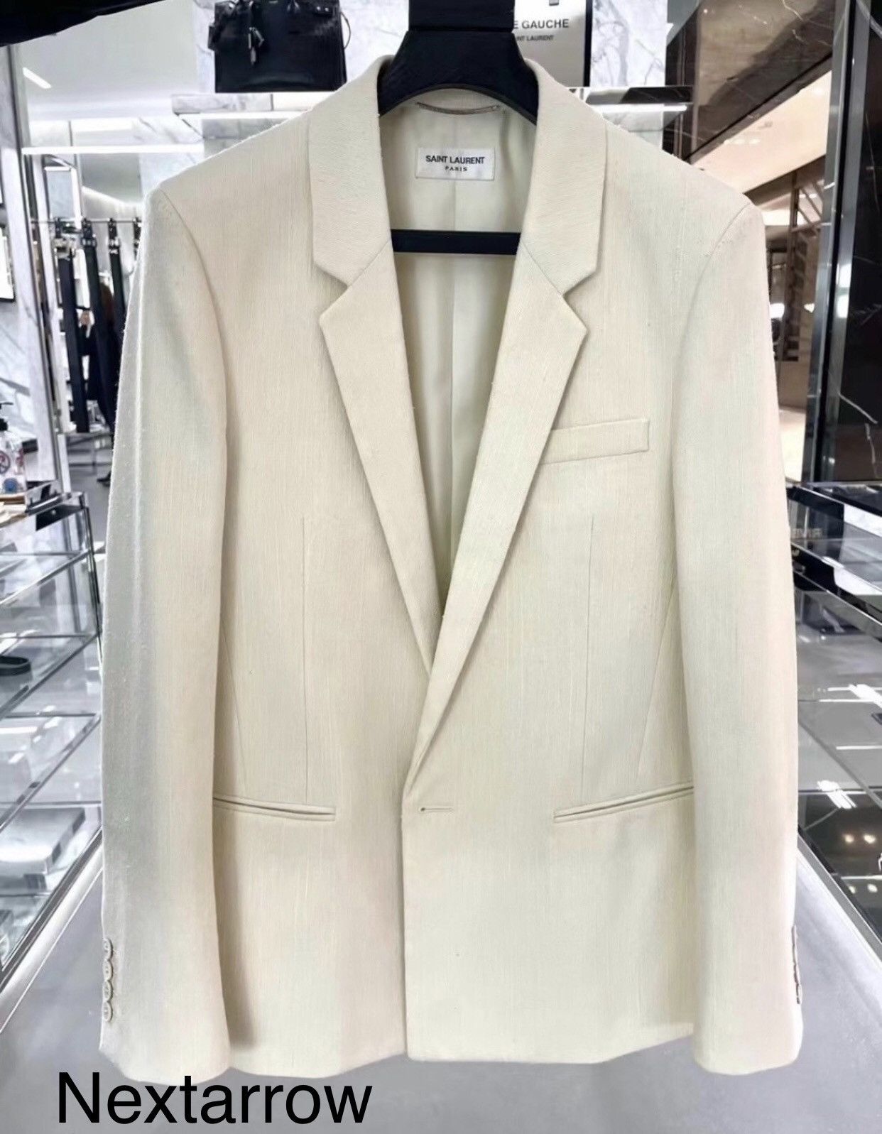 Saint Laurent Paris × Yves Saint Laurent Saint Laurent Men's Noble Young Master White Suit2412- Size 50S - 1 Thumbnail