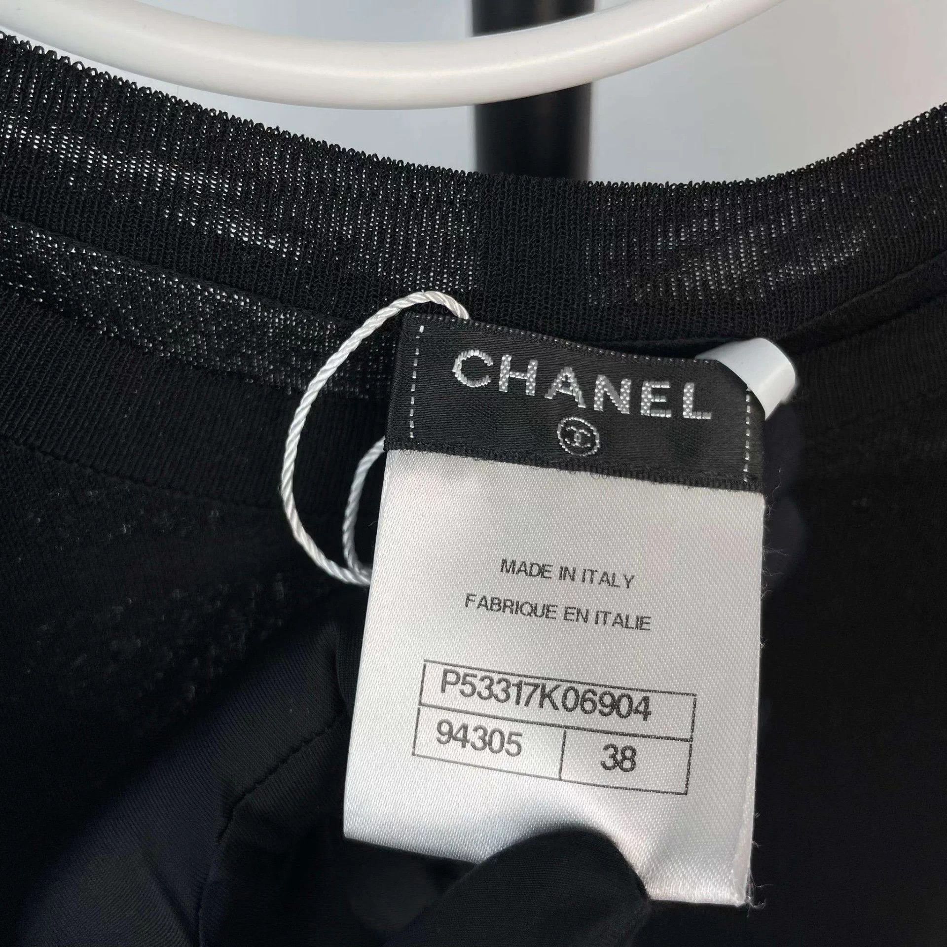 Chanel Chanel Women's Rayon Blouse 38 Black Size S / US 4 / IT 40 - 3 Thumbnail