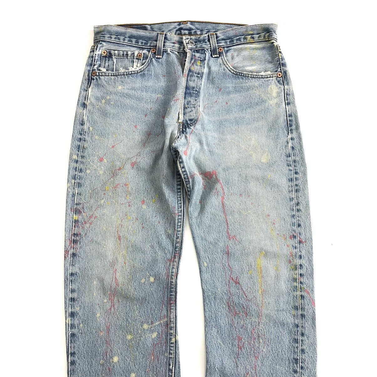 Levi's × Levi's Vintage Clothing Vintage 90s Levis 501XX Paint Splattered Jeans Size US 31 - 4 Thumbnail