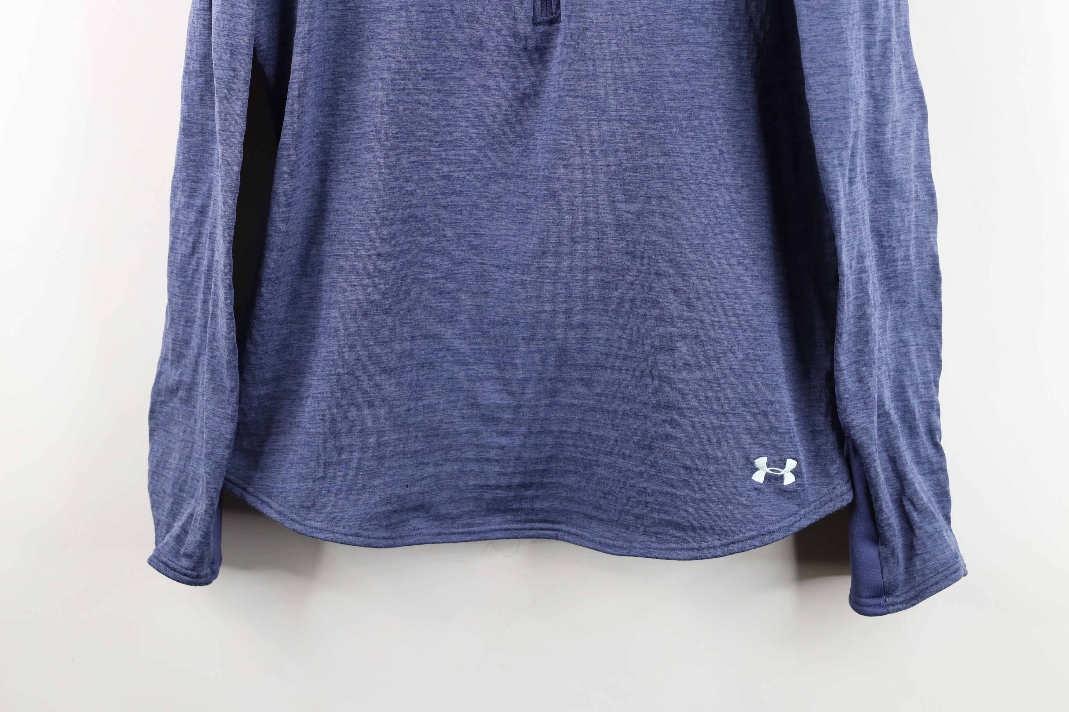 Under Armour Under Armour Thermal Fleece Lined Half Zip Sweater Blue Size L / US 10 / IT 46 - 3 Thumbnail