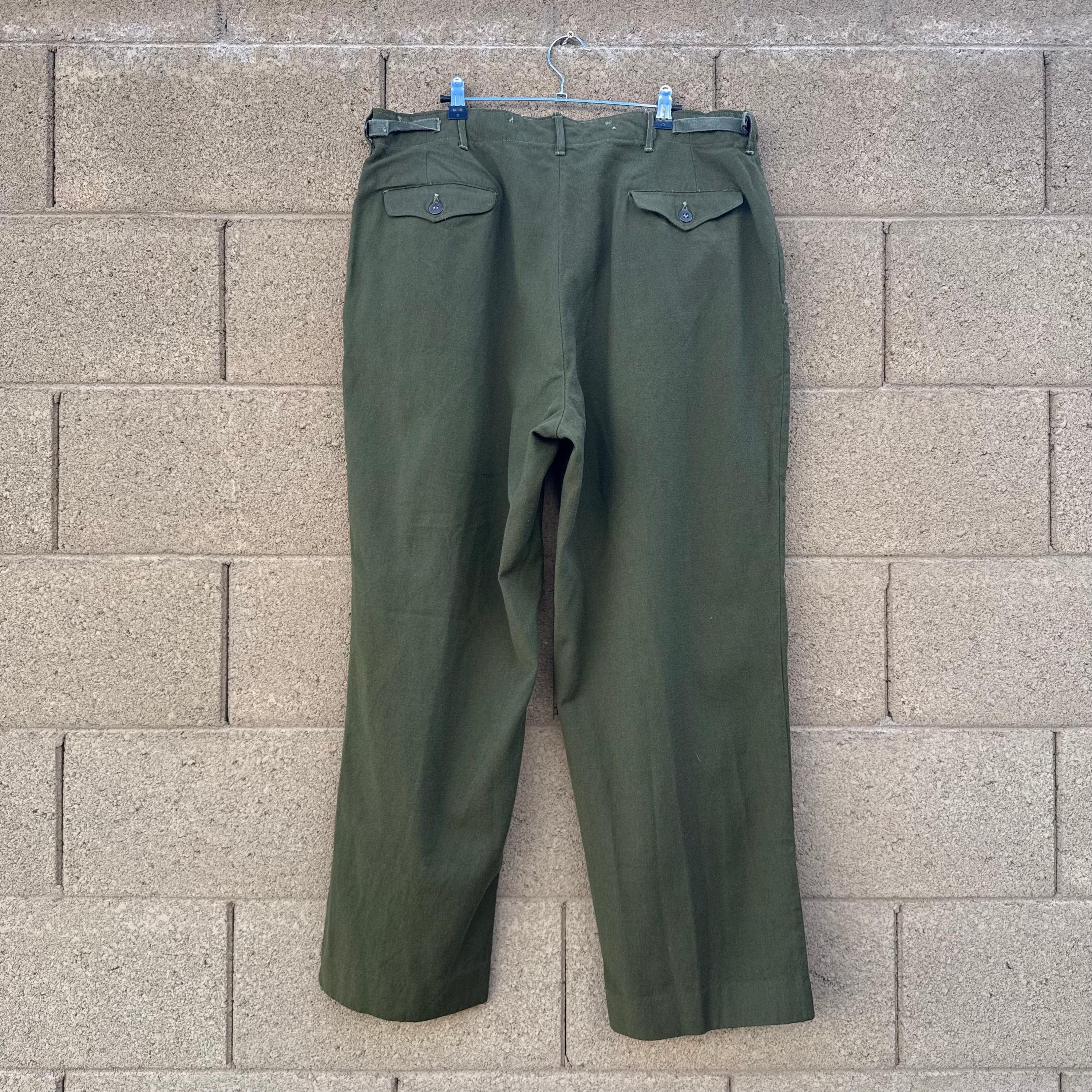 Vintage 50's US Military Wool Field M-51 Trousers Size US 38 / EU 54 - 2 Thumbnail