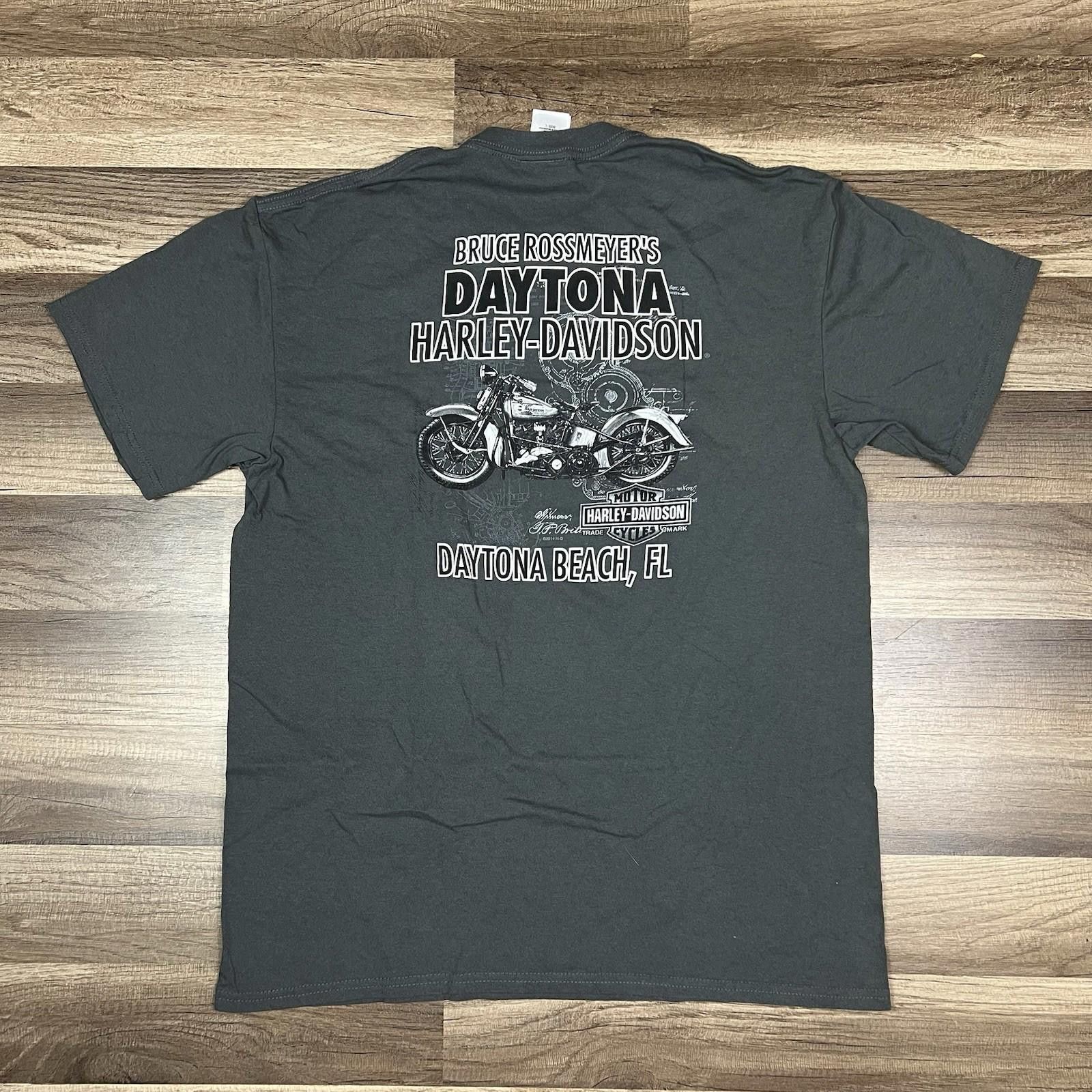Harley Davidson Harley Davidson Bruce Rossmeyer’s Daytona Beach Shirt Sz L Size US L / EU 52-54 / 3 - 2 Thumbnail