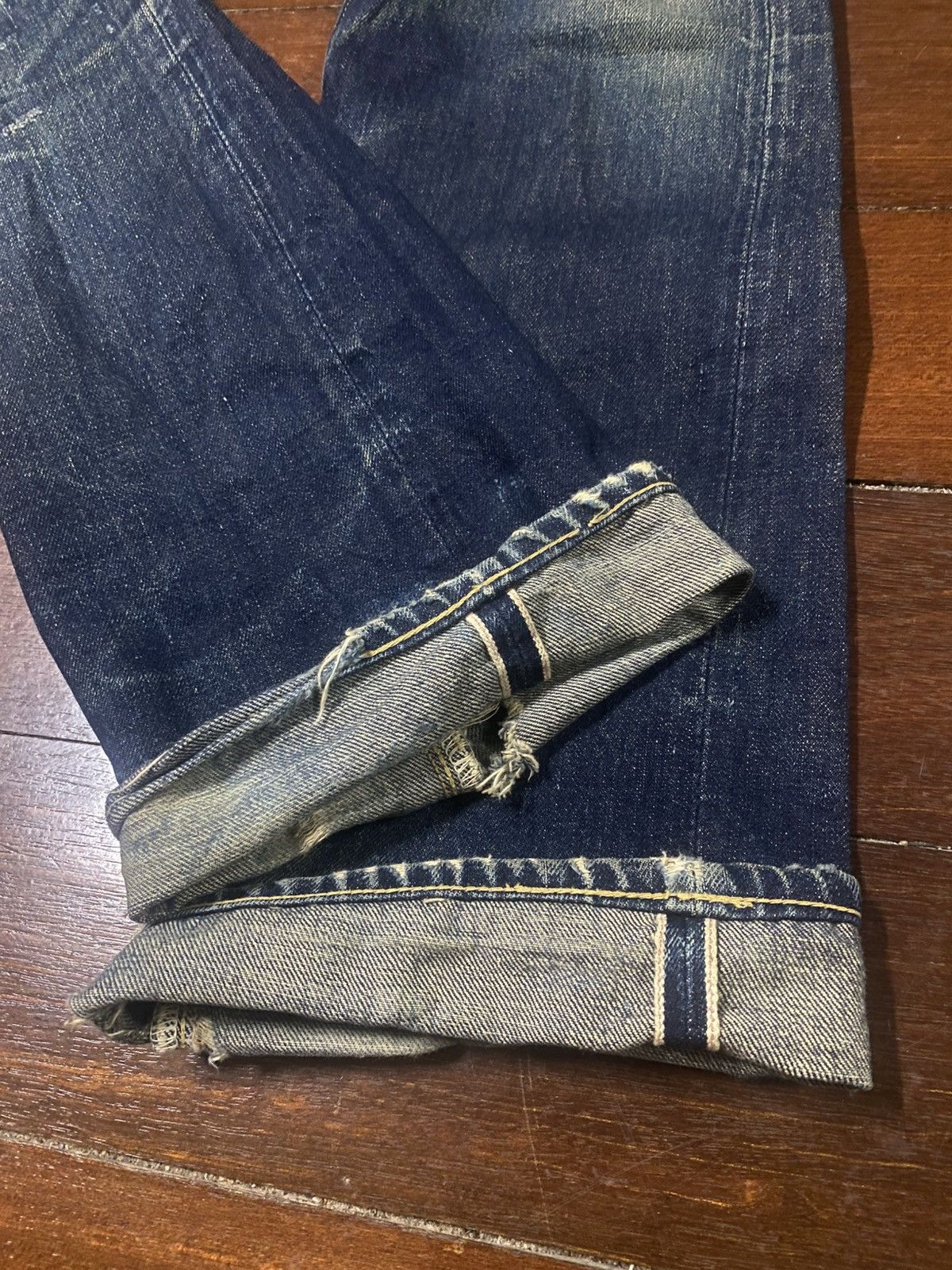 Sugar Cane Vintage Sugar cane 1947 distressed mud wash rusty jeans Size US 31 - 12 Thumbnail