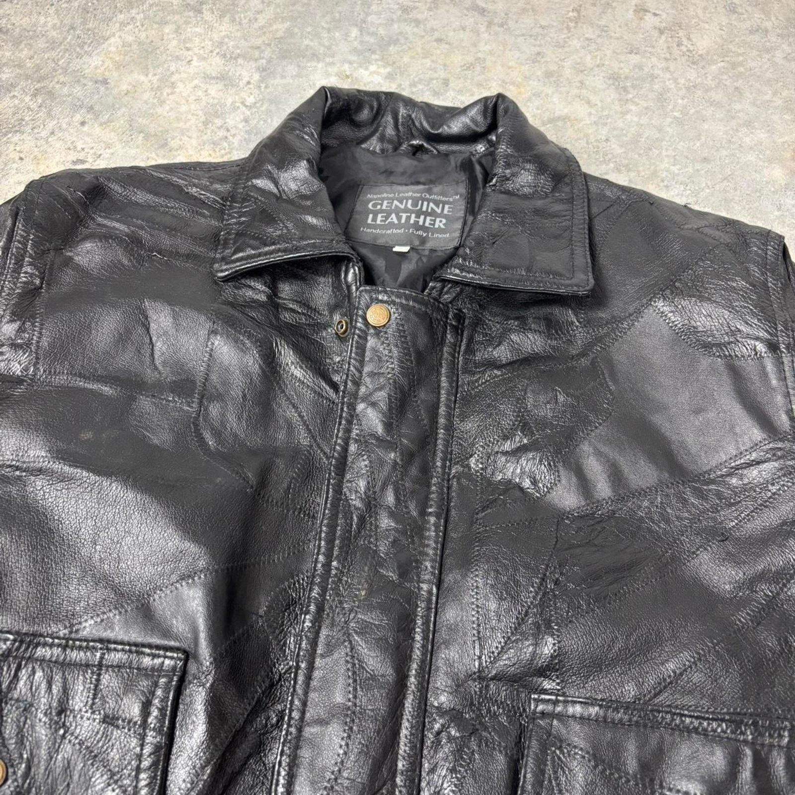 90s Leather Patchwork Jacket - ilac.rochib.com