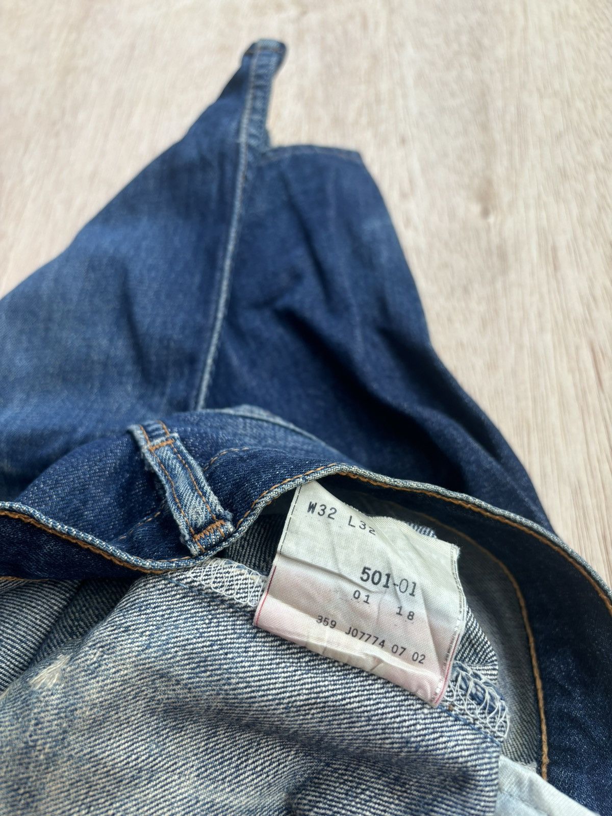 Japanese Brand × Levi's Vintage Clothing Vintage Levis 501 Distressed Denim Jeans Size US 32 / EU 48 - 10 Thumbnail