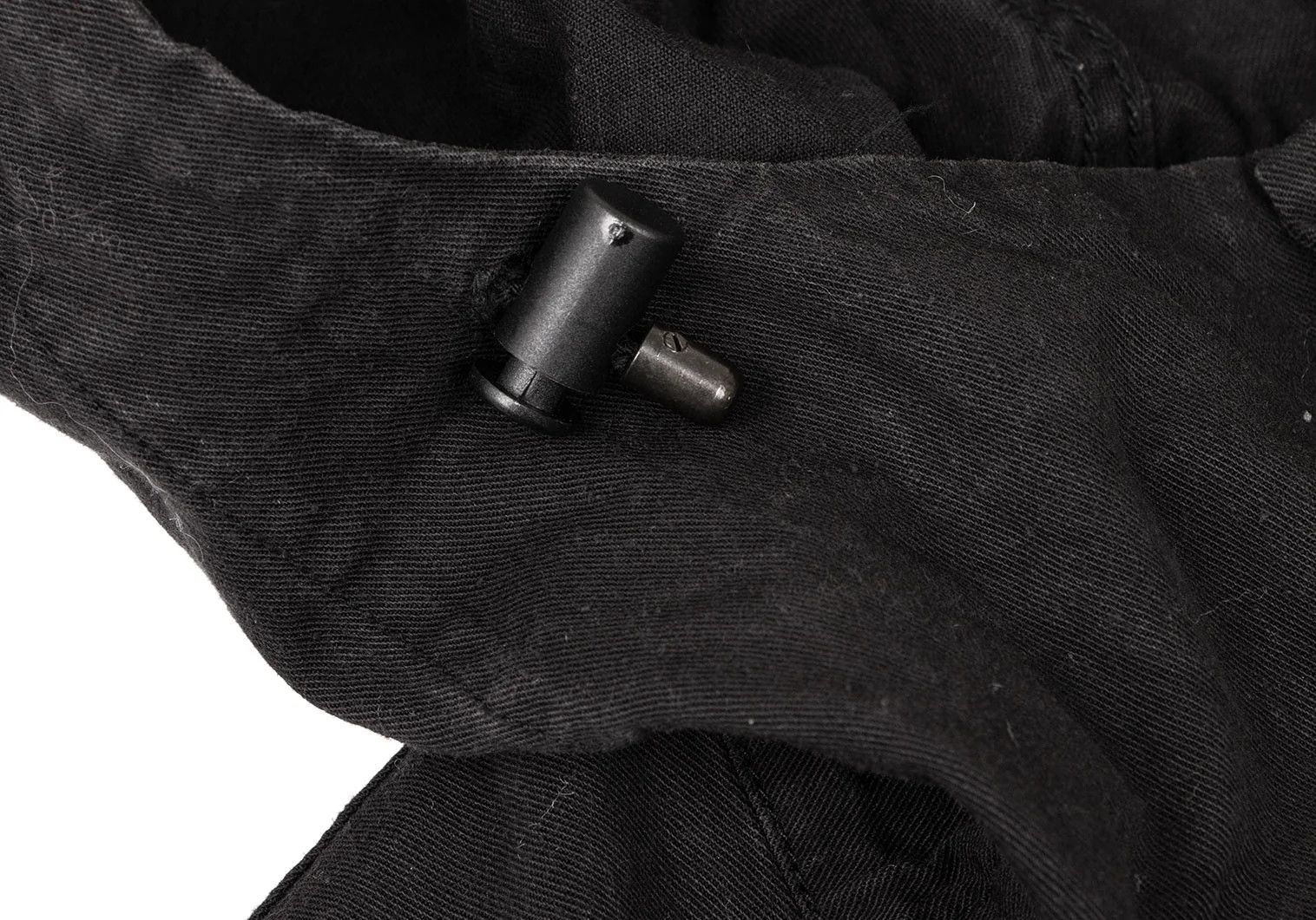 Issey Miyake Cotton Military Hoodie Jacket in Black Size S-M Size US S / EU 44-46 / 1 - 4 Thumbnail