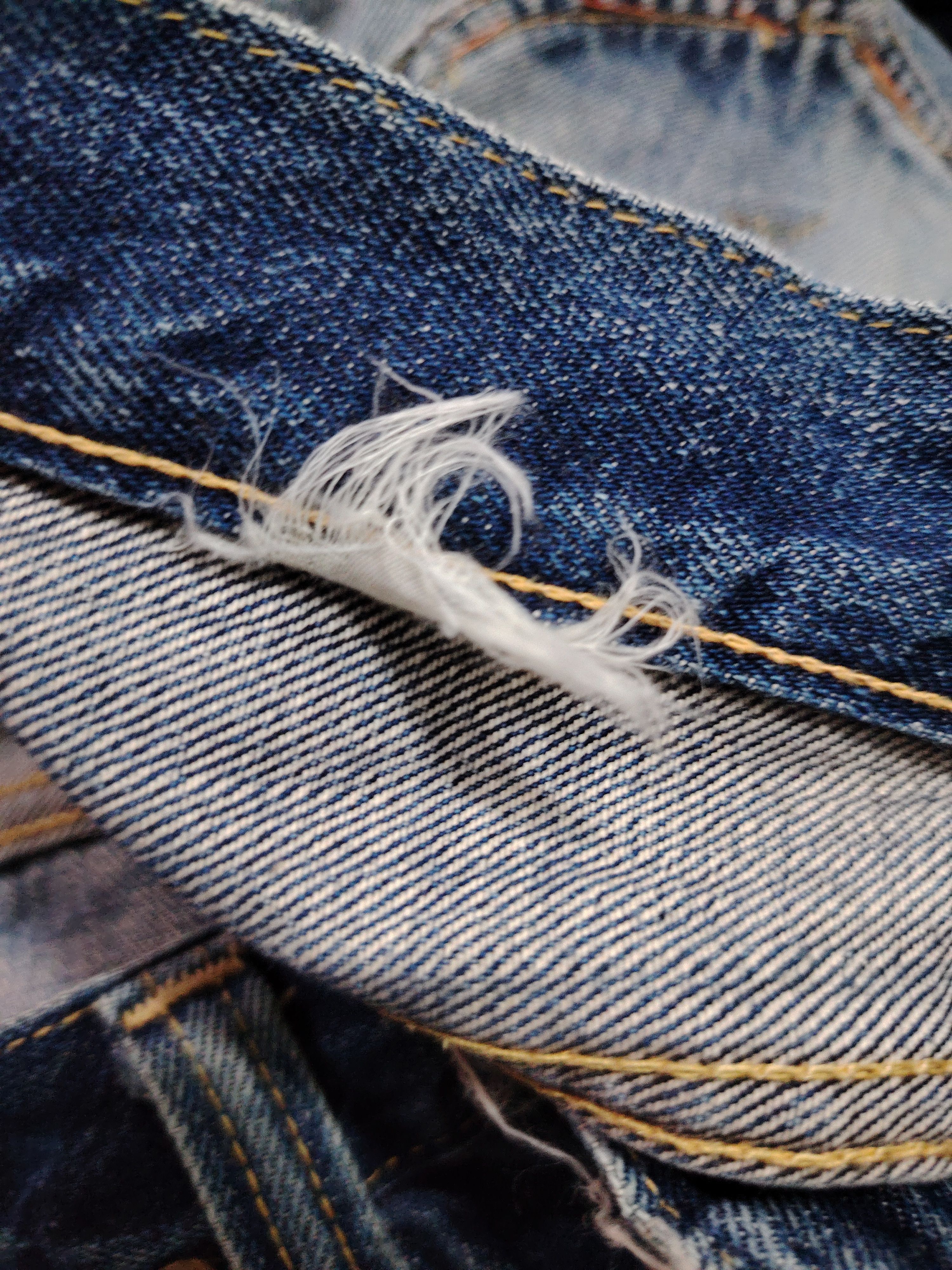 Sugar Cane 💥BEST OFFER💥VINTAGE SUGAR CANE SELVEGDE DISTRESSED DENIM Size US 30 / EU 46 - 21 Thumbnail