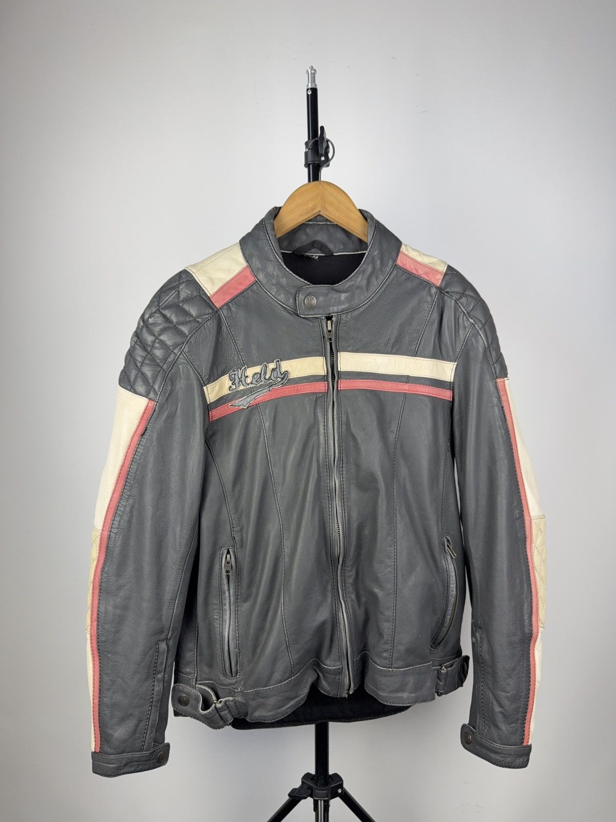Harley Davidson Vintage 90s Retro HELD Leather Jacket Biker Moto Size US S / EU 44-46 / 1 - 1 Thumbnail