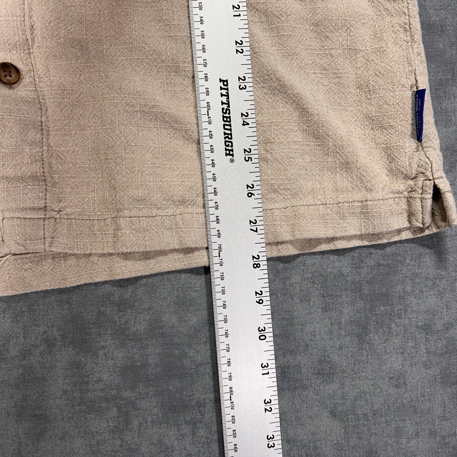 Without Walls Without Walls beige heavy linen blend casual button up mns L Size US L / EU 52-54 / 3 - 10 Thumbnail