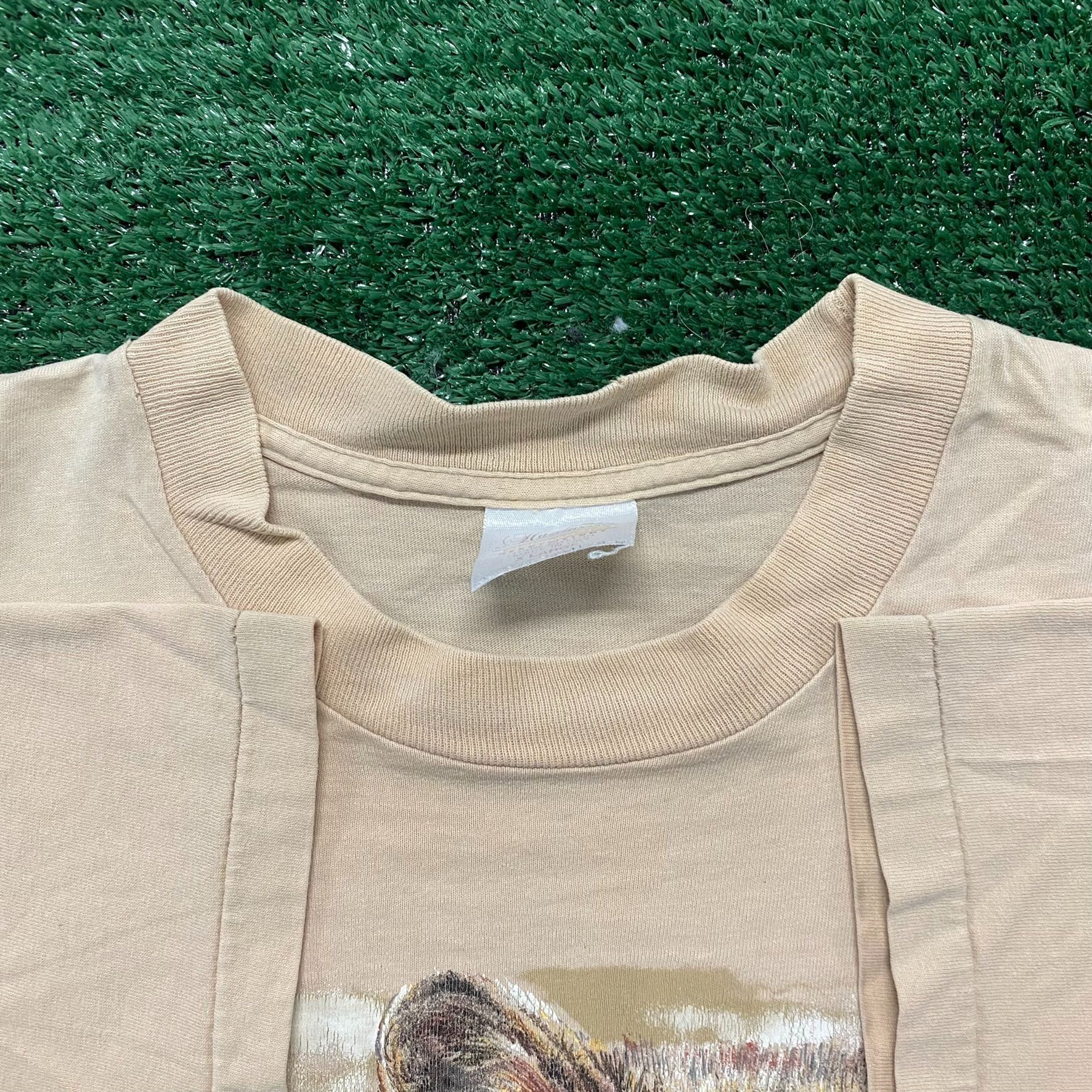 Vintage Vintage 90s Wolf Fox T-Shirt Single Stitch Animal Nature Wil Size US XL / EU 56 / 4 - 3 Thumbnail