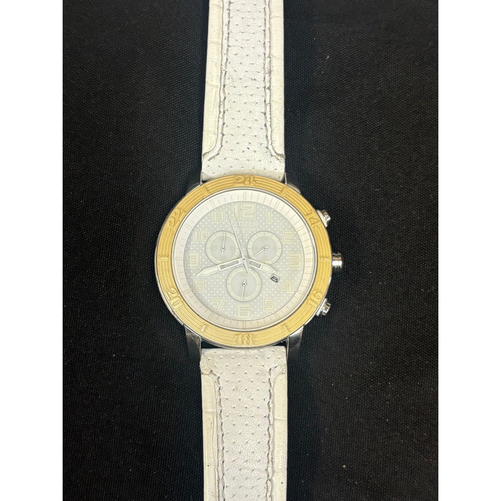 Citizen Citizen Eco-Drive White Mens Watch! It Works! Size ONE SIZE - 8 Thumbnail