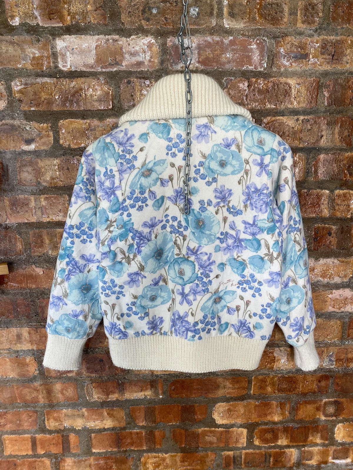 If Six Was Nine × Japanese Brand Vtg Theatre Products japan large shawl colar floral wool Size M / US 6-8 / IT 42-44 - 7 Thumbnail