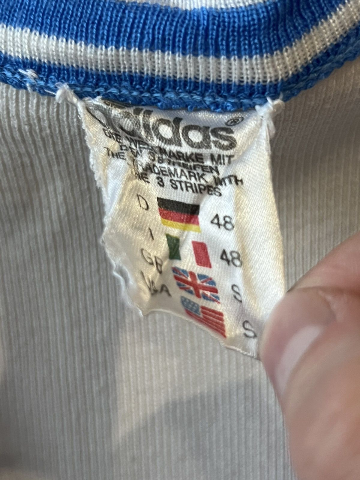 Adidas Vintage Adidas West Germany Vest Cotton Men’s White Size S Size US S / EU 44-46 / 1 - 5 Thumbnail
