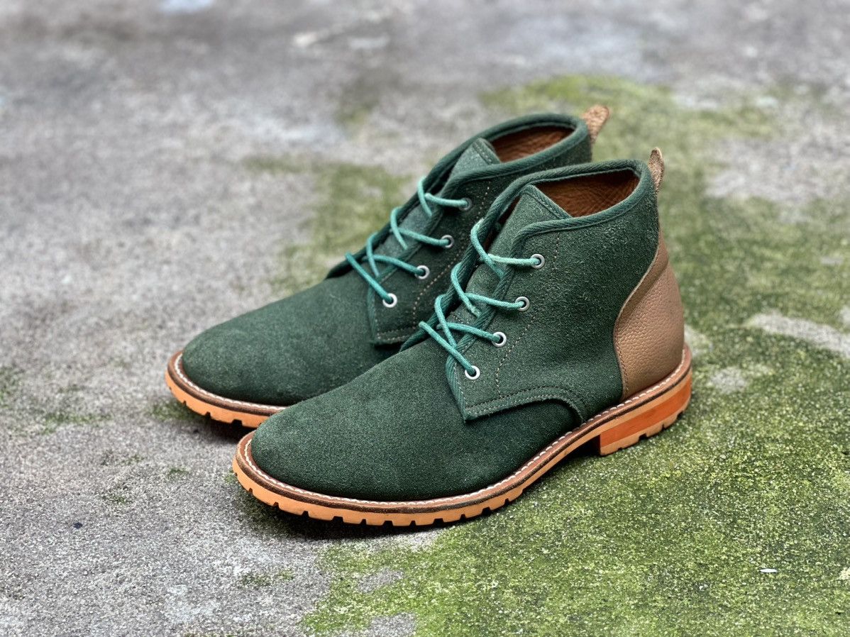 Comme des Garcons Junya Watanabe x Comme Des Garçons Green Suede Chukka Boots Size US 9 / EU 42 - 3 Thumbnail