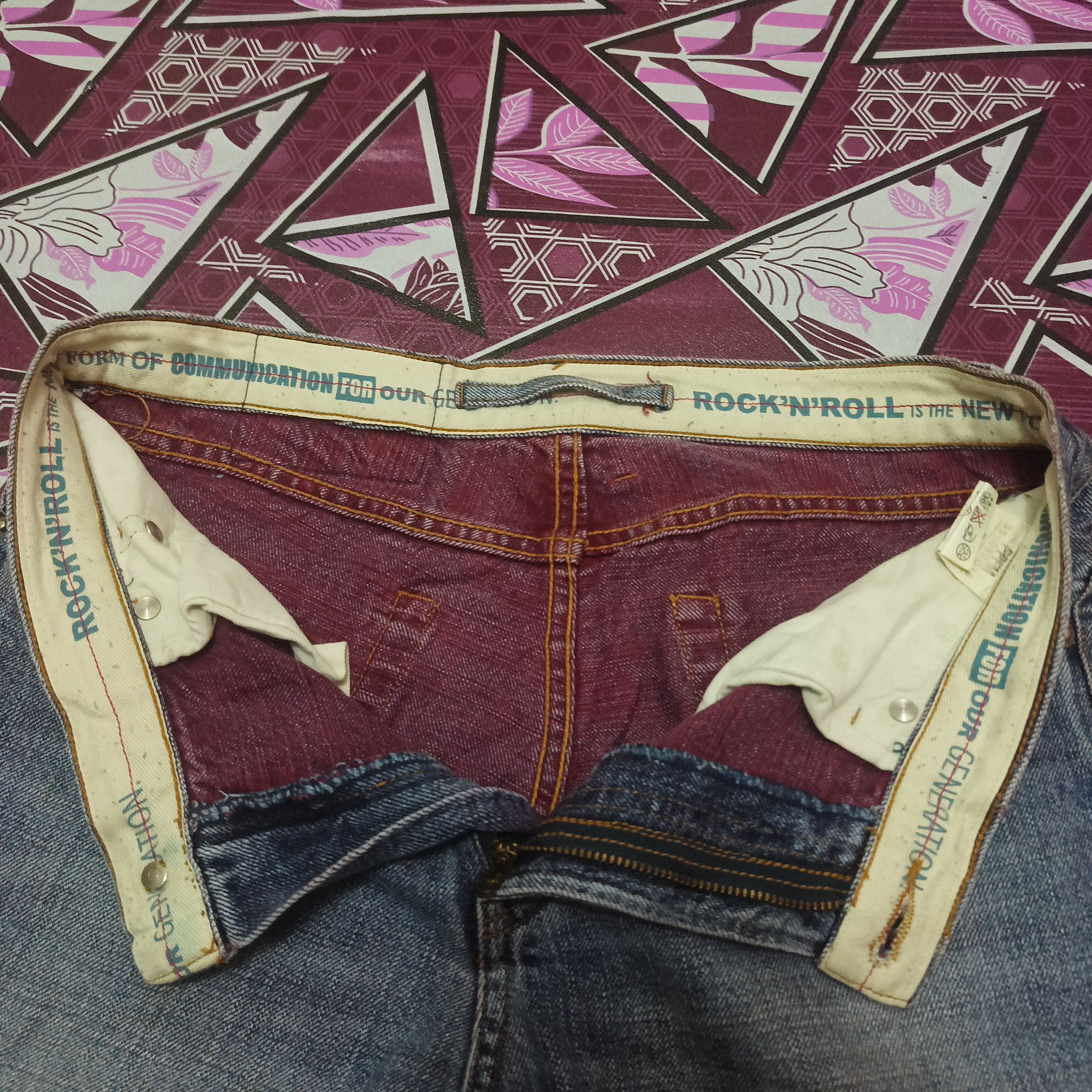 PPFM Rare PPFM Rock n Roll Jeans two tone colour distressed Size US 30 / EU 46 - 5 Thumbnail