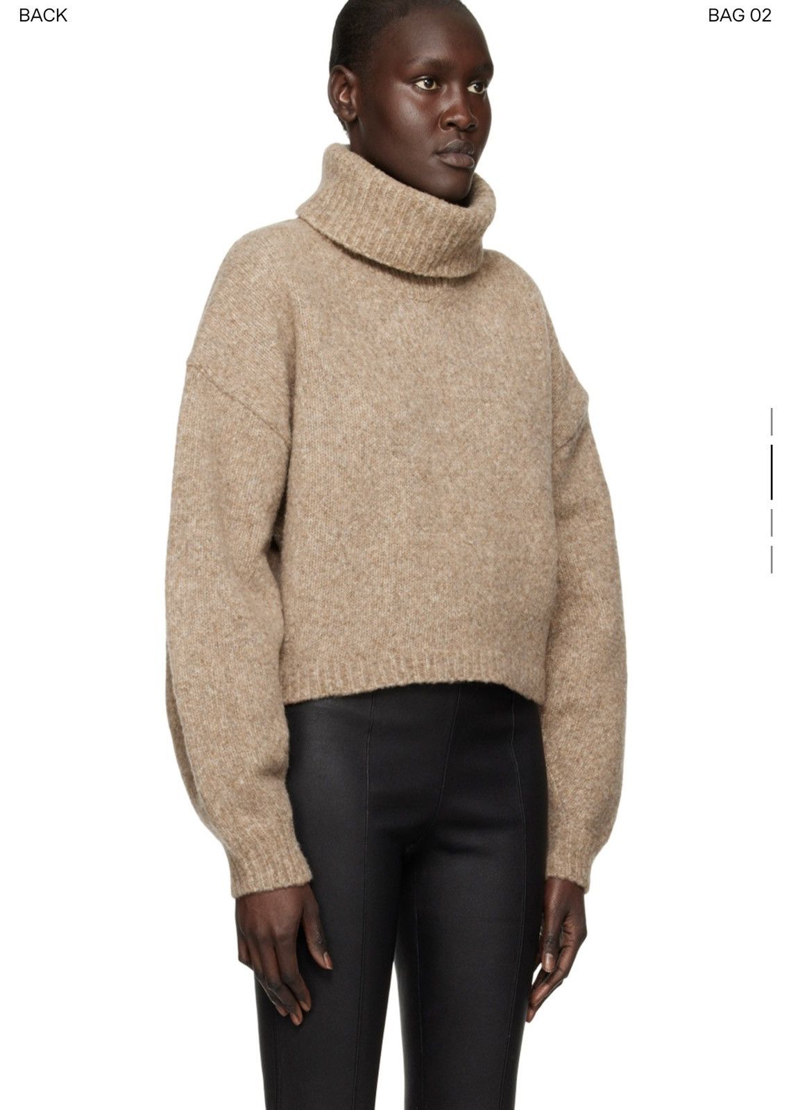 Helmut Lang Cropped turtleneck Size L / US 10 / IT 46 - 2 Thumbnail