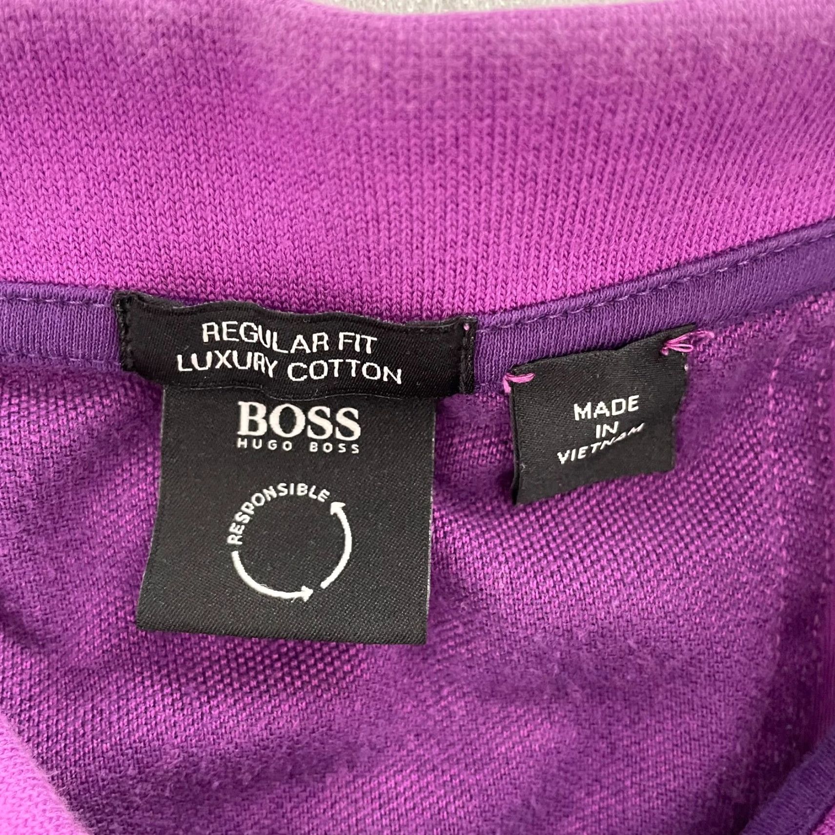 Hugo Boss VINTAGE Hugo Boss Polo Shirt Men Adult Medium Purple Cotton Logo 90s Casual Size US M / EU 48-50 / 2 - 4 Thumbnail