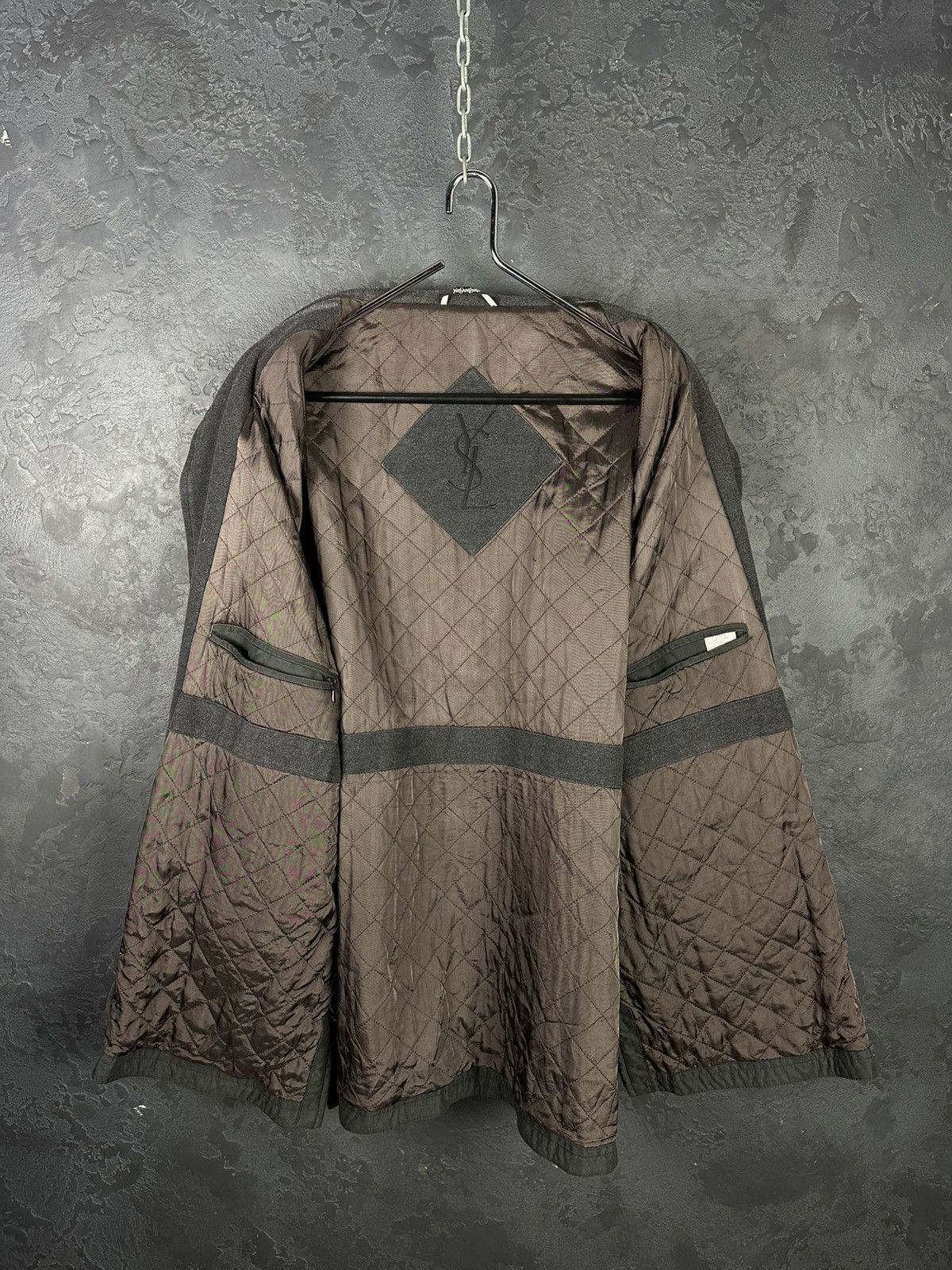 Designer × Vintage × Yves Saint Laurent Vintage Yves Saint Laurent Big Logo Monogram Jacket Size US L / EU 52-54 / 3 - 11 Thumbnail