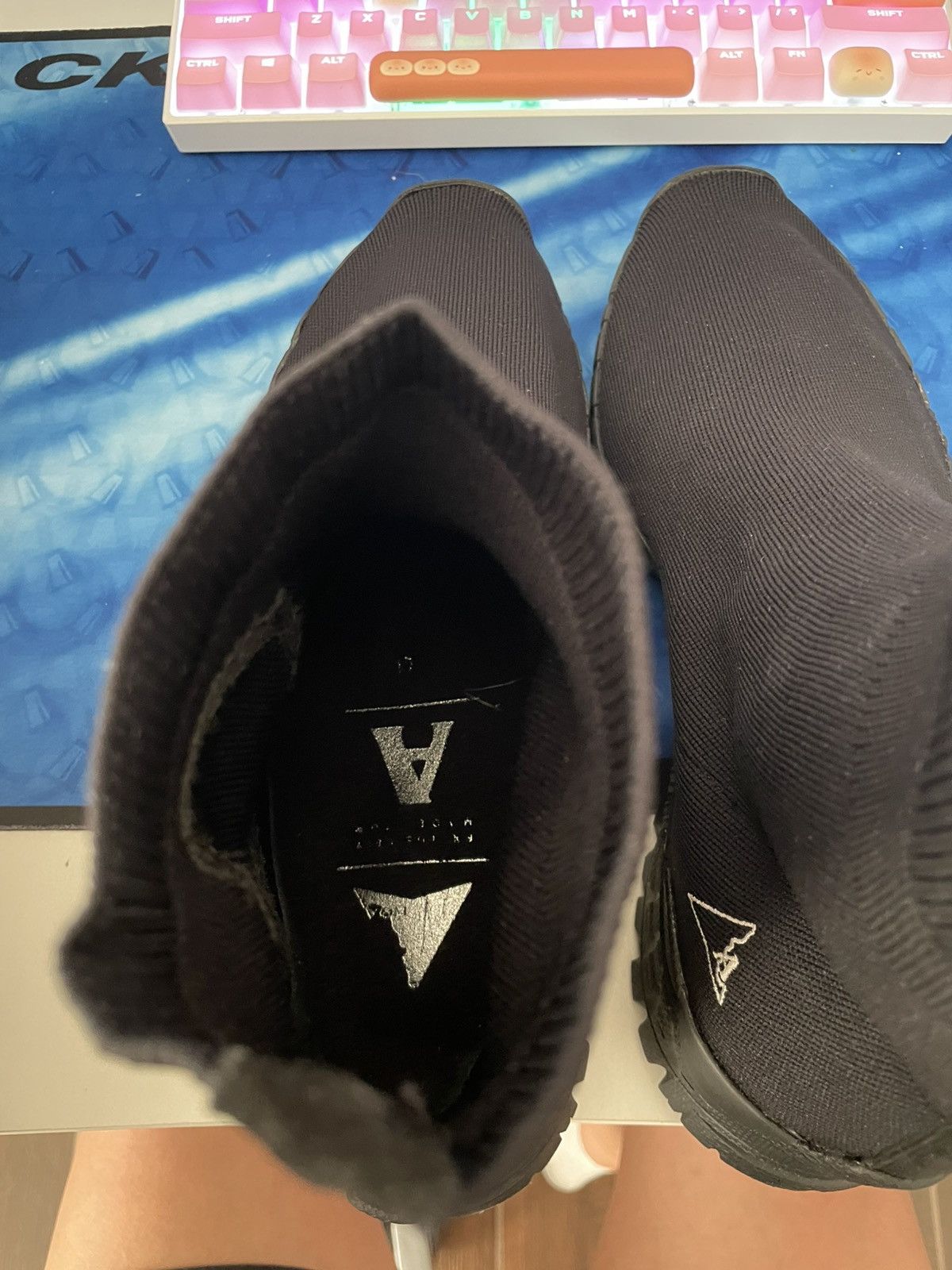 1017 ALYX 9SM × ROA 1017 ALYX 9SM x ROA Black Knit Hiking Boot Size 41 EU Size US 8.5 / EU 41-42 - 3 Thumbnail