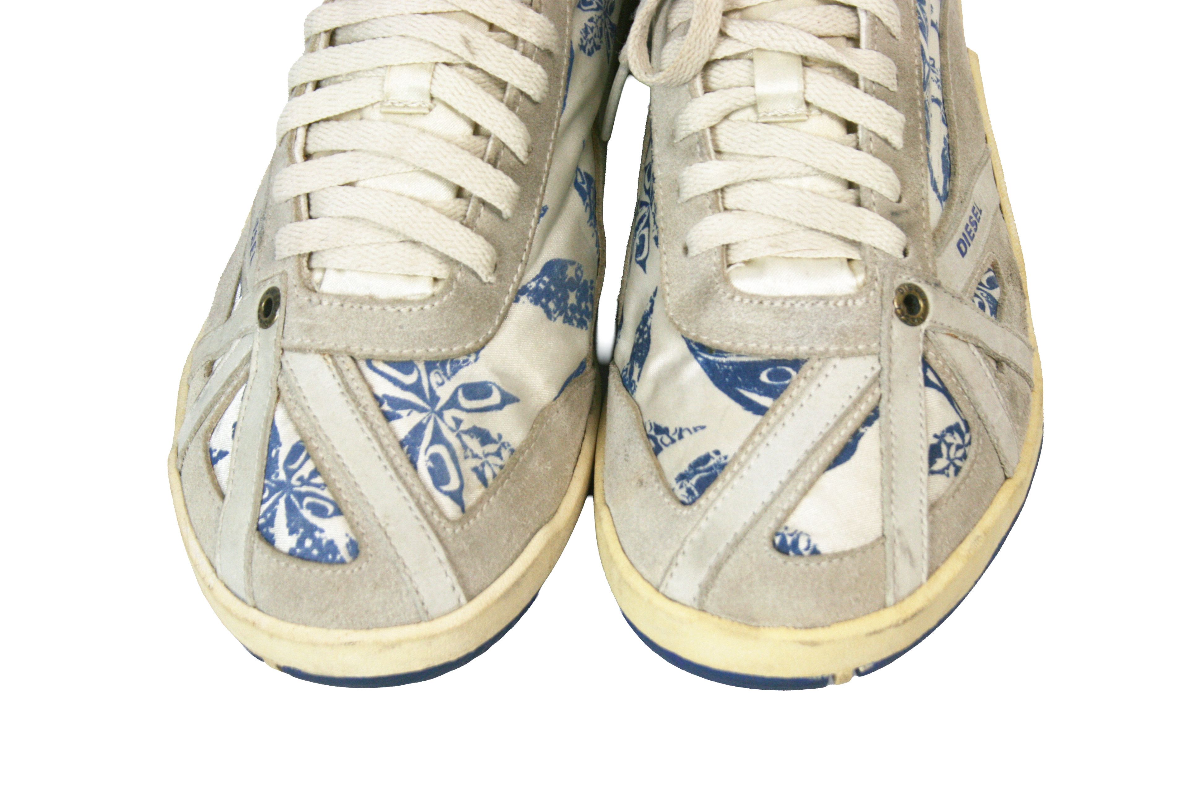 Diesel 00S Move-In Y2K Low Print All Over Low Sneakers Vintage Size US 7 / IT 37 - 5 Thumbnail