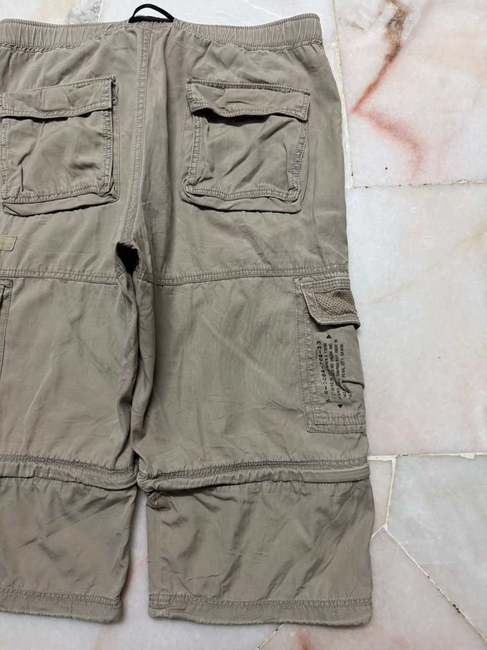 KMRii RARE⚡️VINTAGE 90's T&C SURF JORTS / 3QUARTERS CARGO BEIGE Size US 34 / EU 50 - 20 Thumbnail