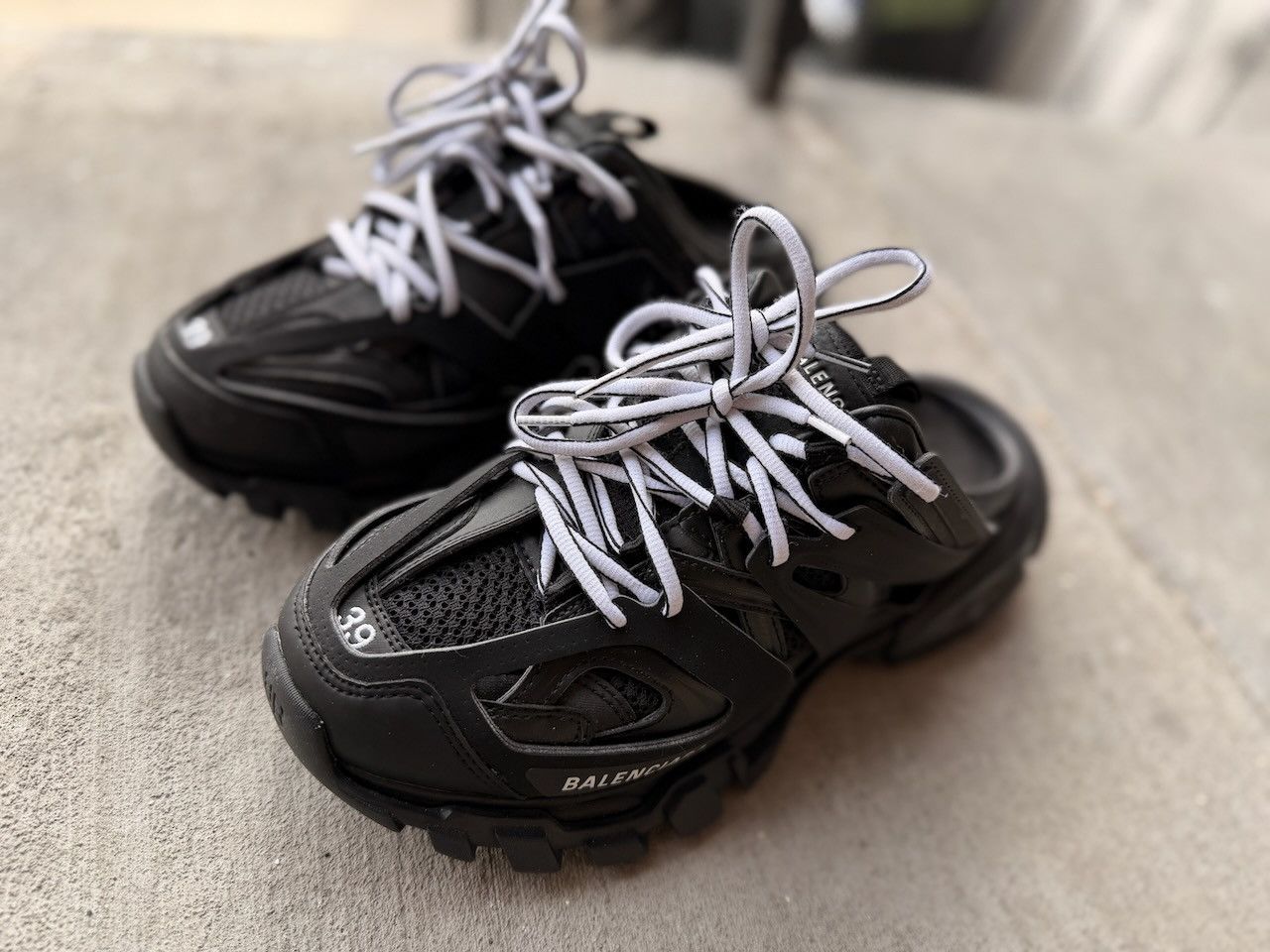 Balenciaga Balenciaga Track Mule Black Backless Track Sneaker Size 39 Size US 8.5 / EU 41-42 - 1 Thumbnail