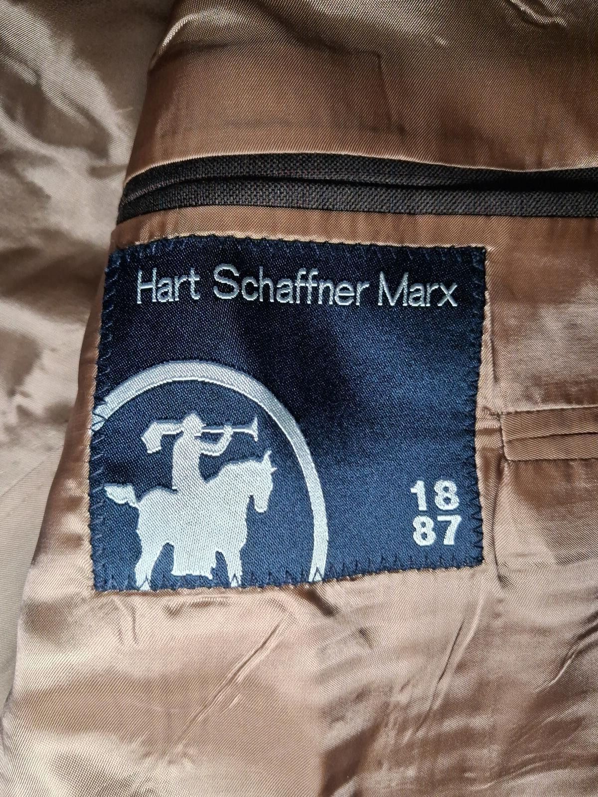 Hart Schaffner Marx Hart Schaffner Marx Sport Coat Mens 48R Brown Glen Plaid Size 48R - 2 Thumbnail