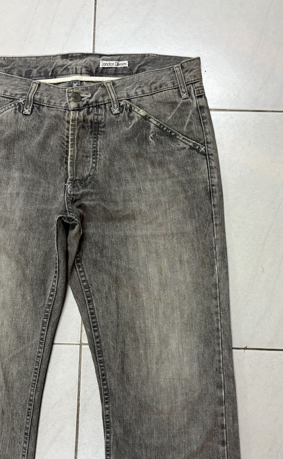 Japanese Brand Japanese London Denim Streetwear Straight Cut Jeans Size US 33 - 7 Thumbnail