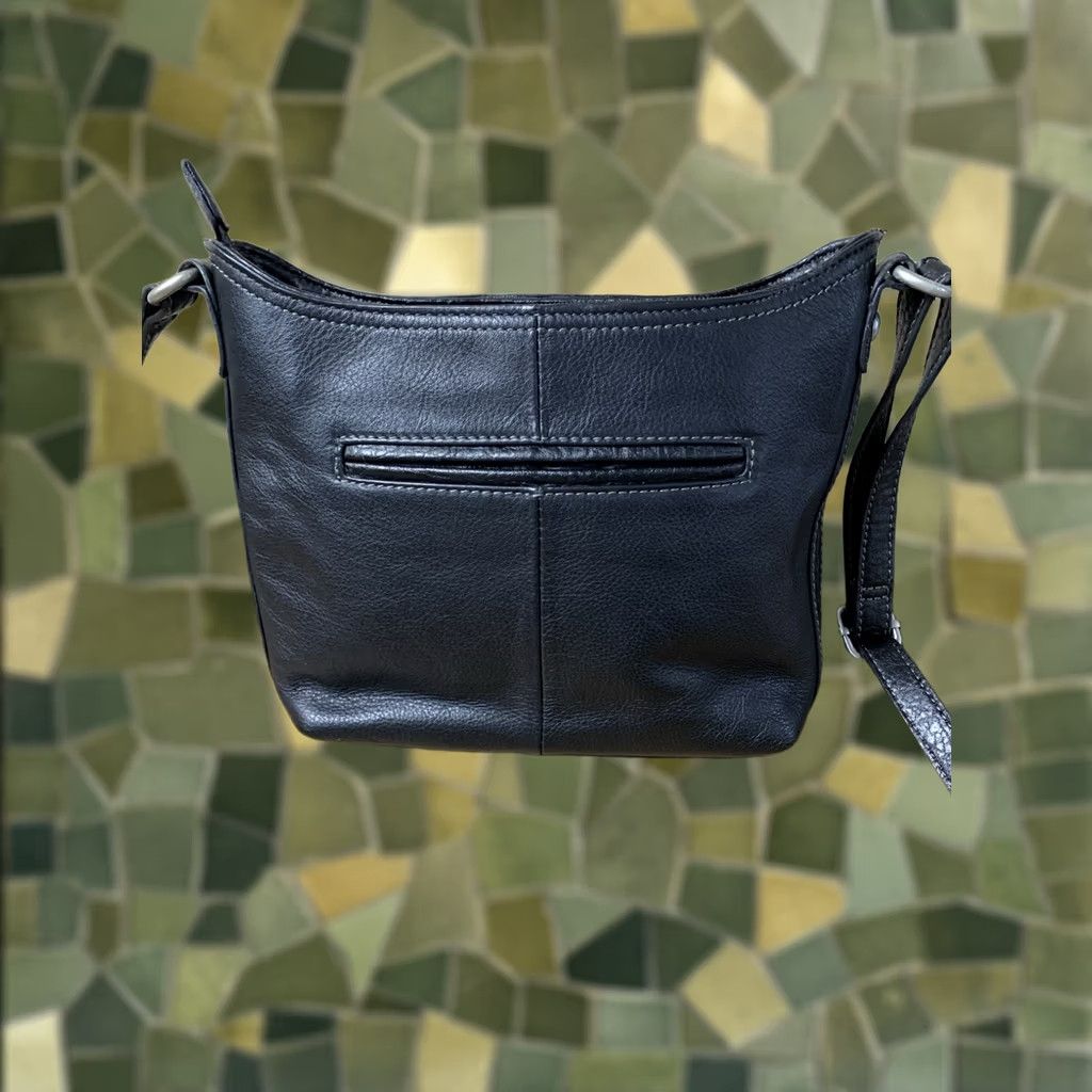 Etienne Aigner Etienne Aigner Shoulder Bag Leather Black Purse Handbag Buckle Snap Size ONE SIZE - 1 Thumbnail