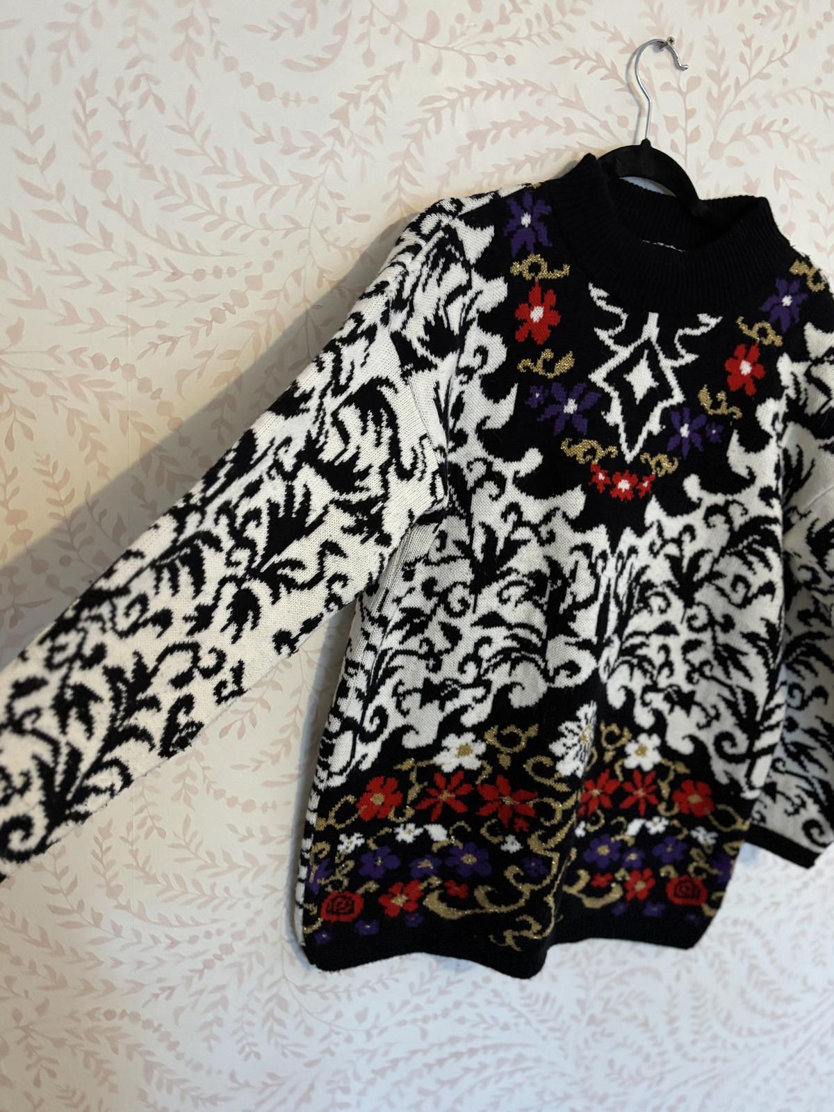 Unknown London Vintage 80's Pointsettia Ugly Christmas Sweater XL Size XL / US 12-14 / IT 48-50 - 3 Thumbnail