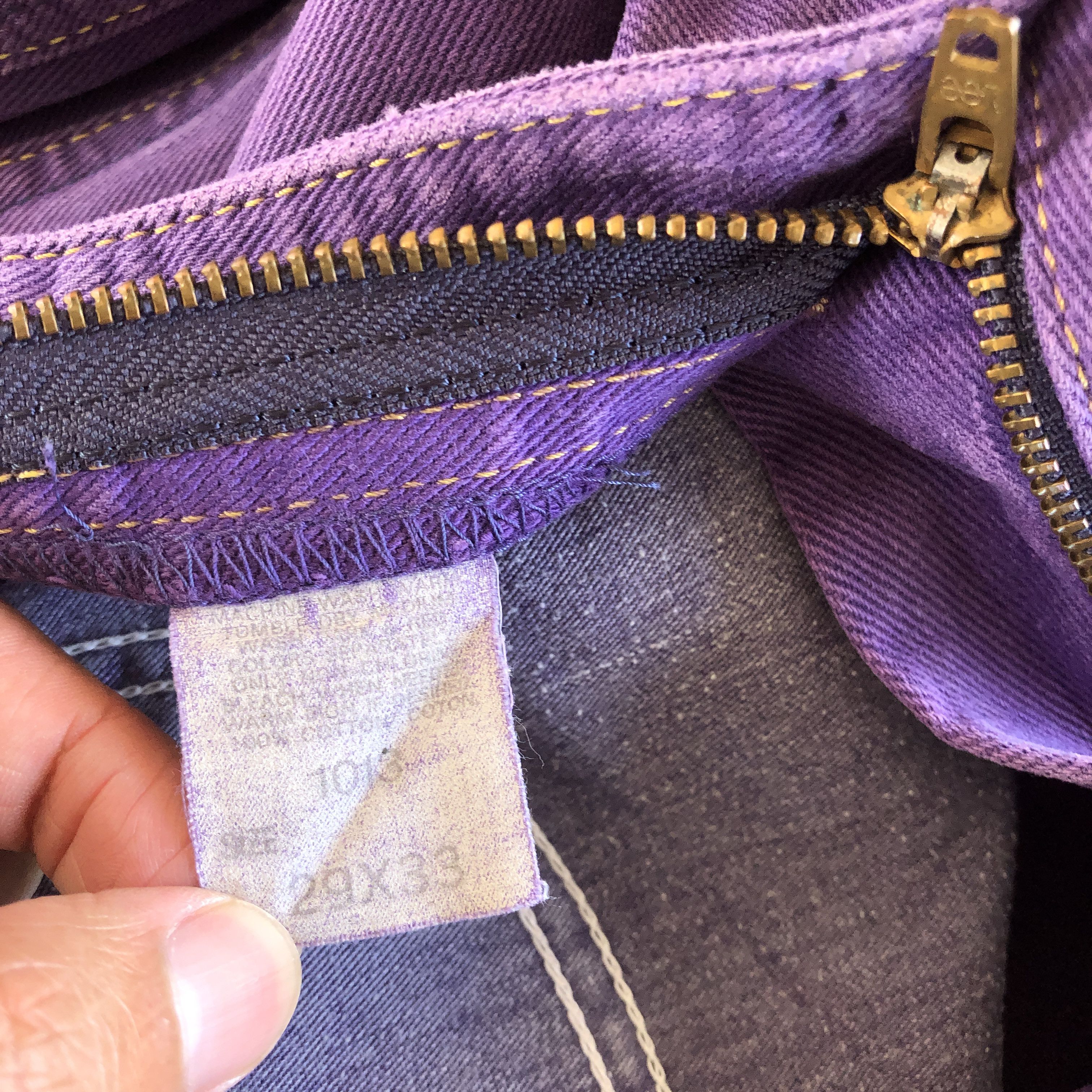 Lee Vintage Lee Riders Jeans Purple Lee Sanforized Denim Pants Size 26" / US 2 / IT 38 - 6 Thumbnail