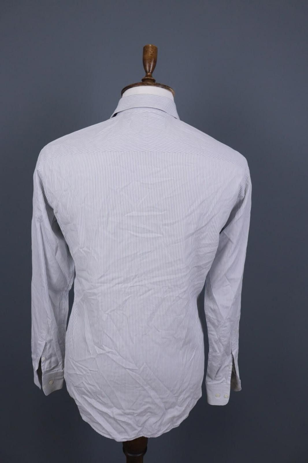 Gieves & Hawkes Gieves & Hawkes Gray Pinstripe Dress Shirt Size 15 1/2 Size US M / EU 48-50 / 2 - 9 Thumbnail