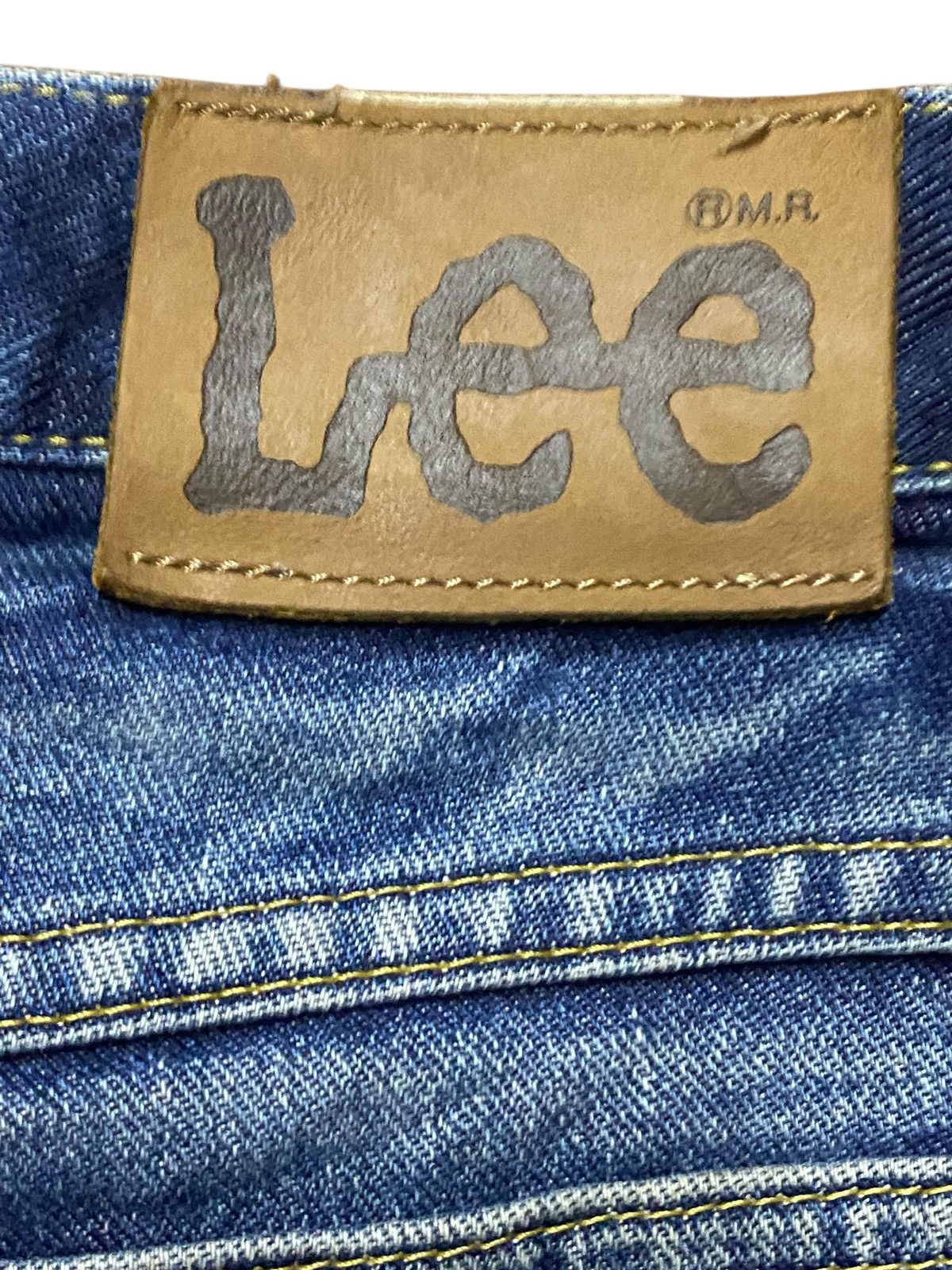 Lee × Vivienne Westwood Japan Vintage Lee Riders Mud Wash Distressed Loose Jeans Size US 33 - 10 Thumbnail