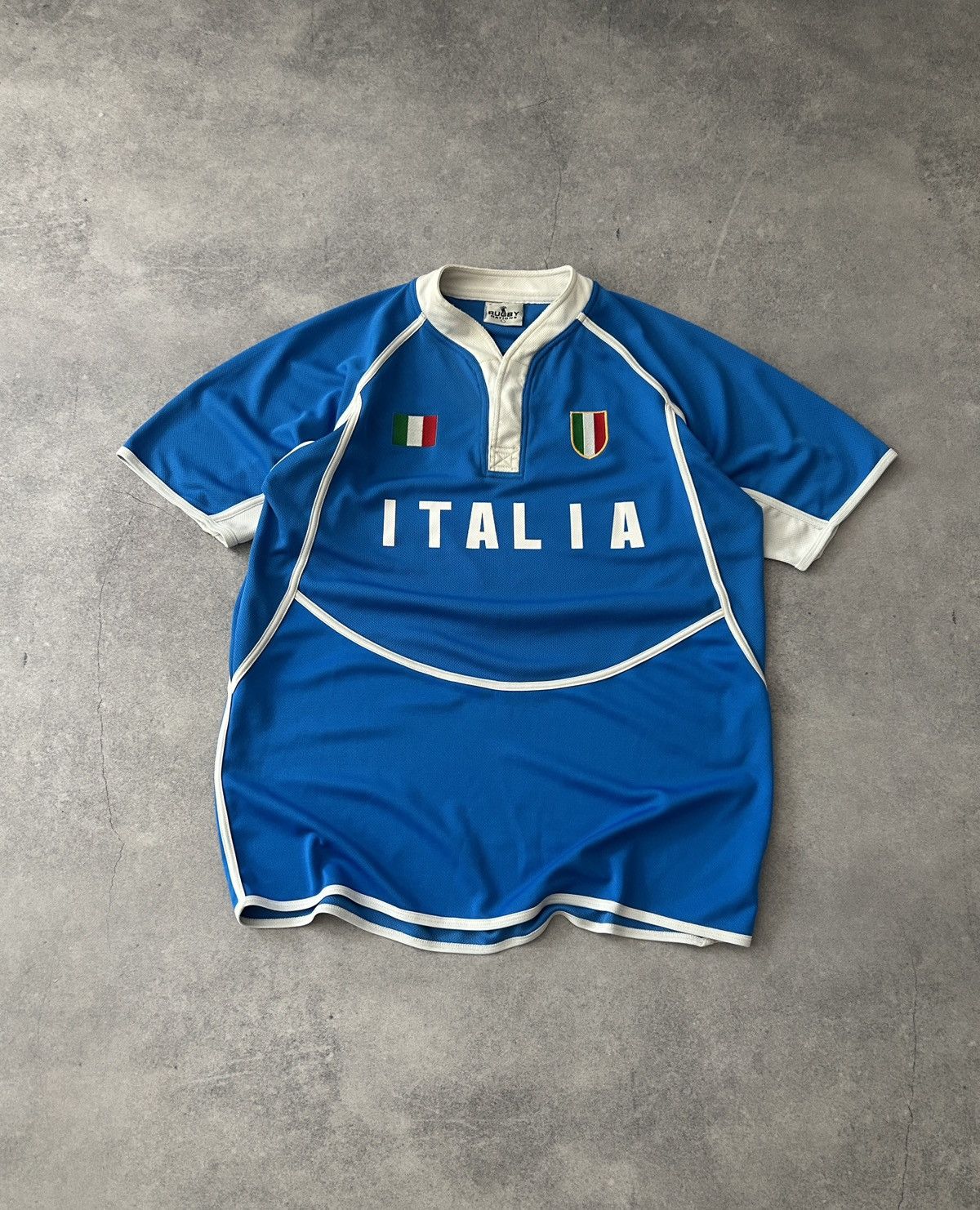 Sterling Ruby Italy 🇮🇹 Rugby Jersey big logo mens rare Size US M / EU 48-50 / 2 - 1 Thumbnail