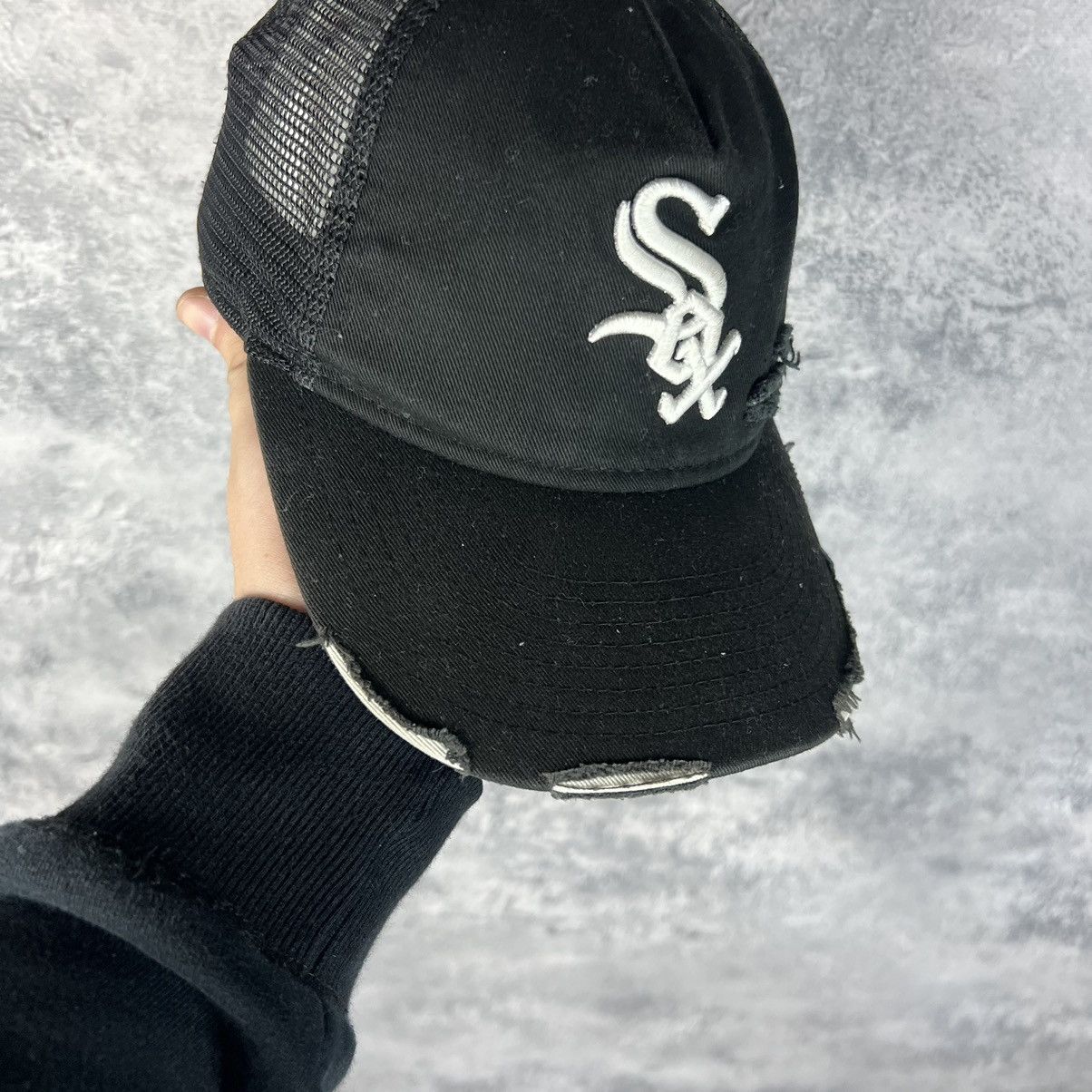MLB Sox New Era Vintage Cap Men's Black One Size Size ONE SIZE - 3 Thumbnail