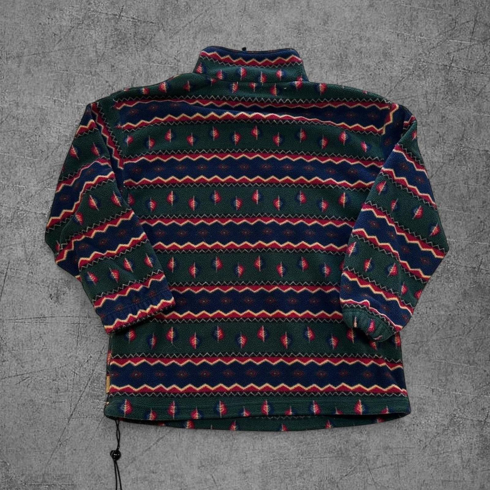 Vintage 90s Cherokee Abstract Quarter Zip Fleece Size US M / EU 48-50 / 2 - 5 Thumbnail