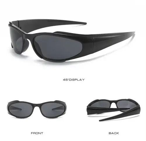 VIBE Retro Y2K Fashion Design Sunglasses Size ONE SIZE - 4 Thumbnail