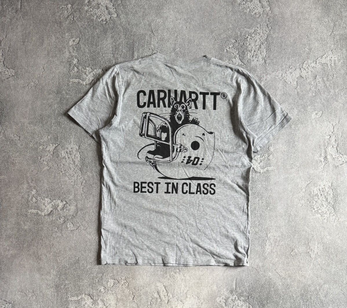 Carhartt Wip Carhartt M S/S RAT tee tshirt big logo Size US M / EU 48-50 / 2 - 4 Thumbnail