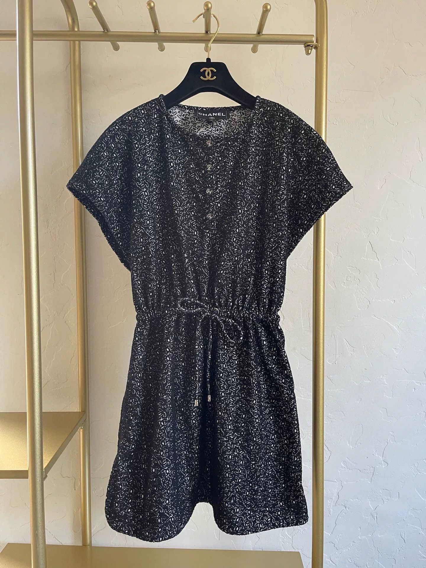 Chanel Chanel 2025 Coco Beach Silver Black Dress Size US 34 / EU 50 - 1 Thumbnail