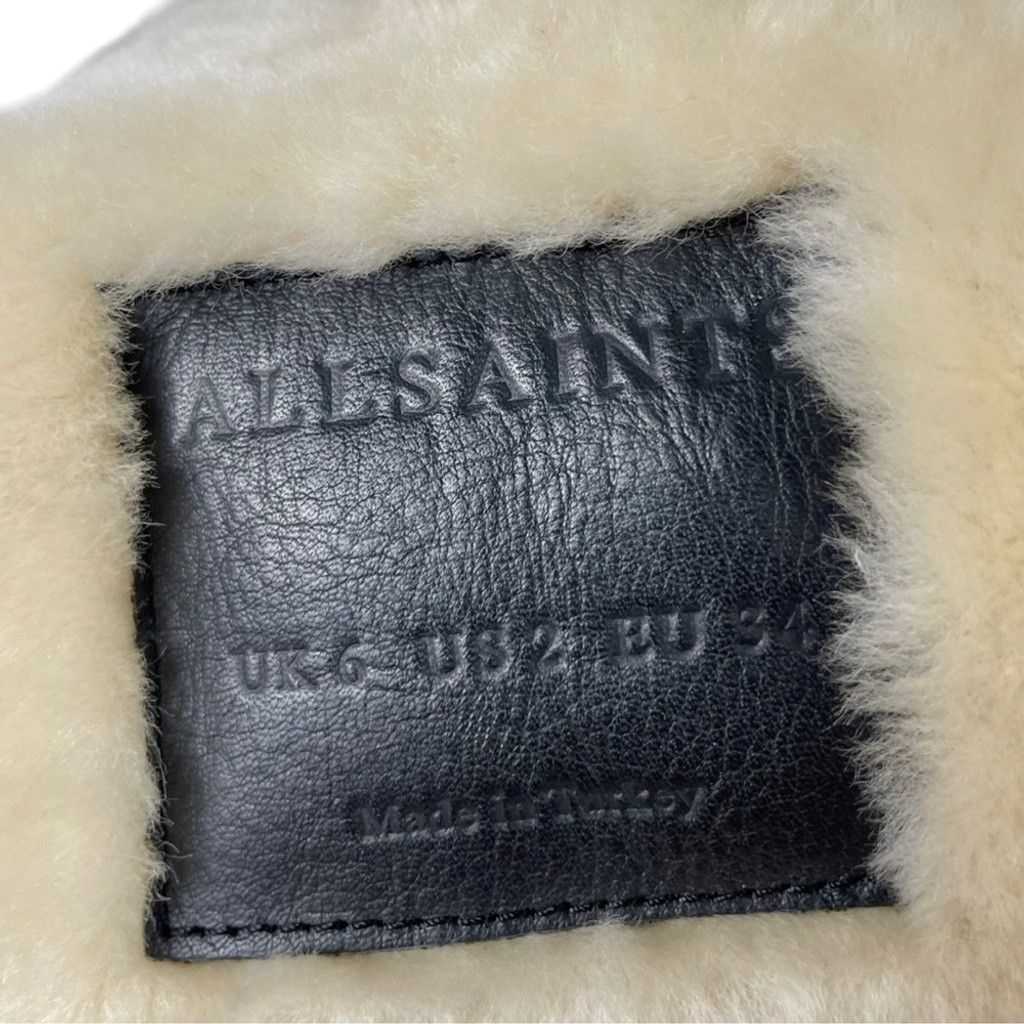 Allsaints AllSaints Collins Leopard Nubuck & Shearling Jacket US XS/2 Size XS / US 0-2 / IT 36-38 - 10 Thumbnail