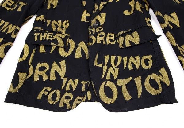 Other Comme Des Garcons Black vintage gilded logo blazer Size US S / EU 44-46 / 1 - 8 Thumbnail