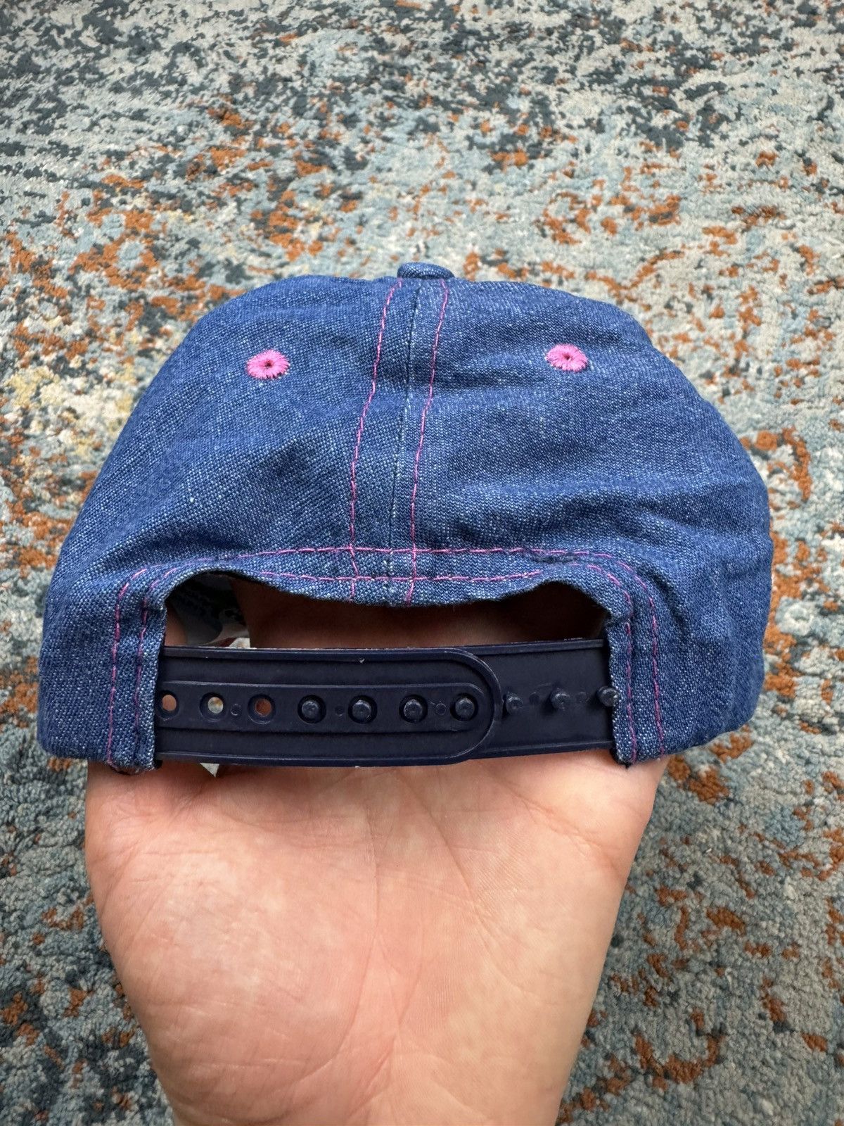 Japanese Brand × Vintage Vintage y2k Hello Kitty denim jeans hat Sanyo licensed Size ONE SIZE - 4 Thumbnail