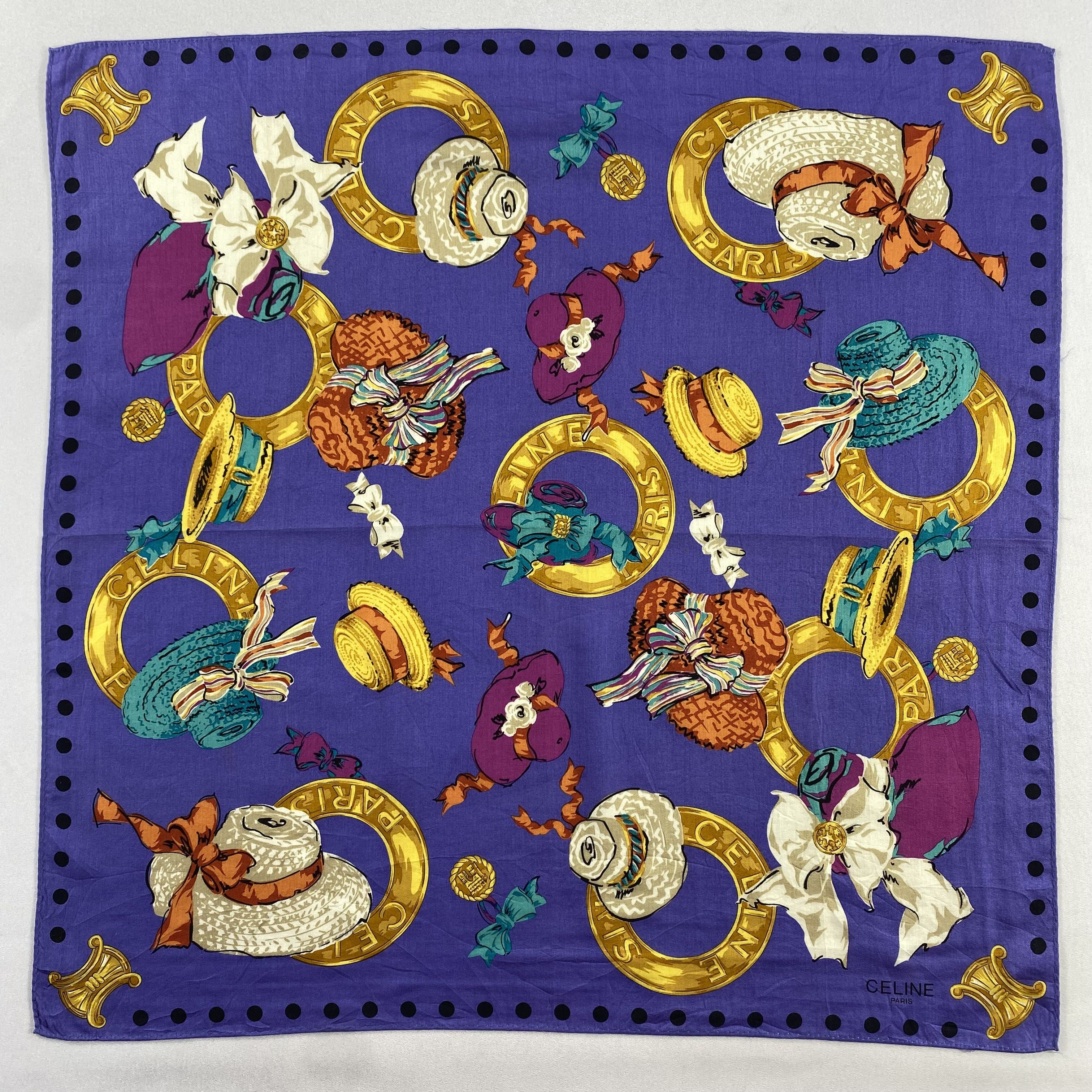 Celine × Vintage Celine Neckerchief / Bandana / Handkerchief-P760 Size ONE SIZE - 1 Thumbnail